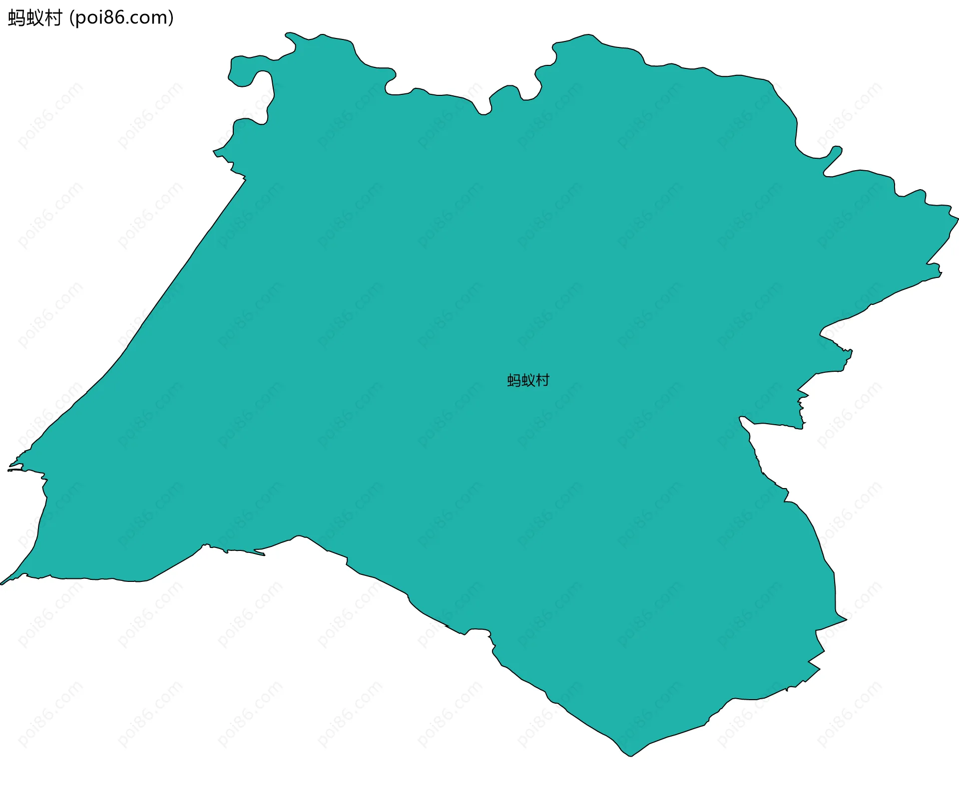 蚂蚁村边界地图