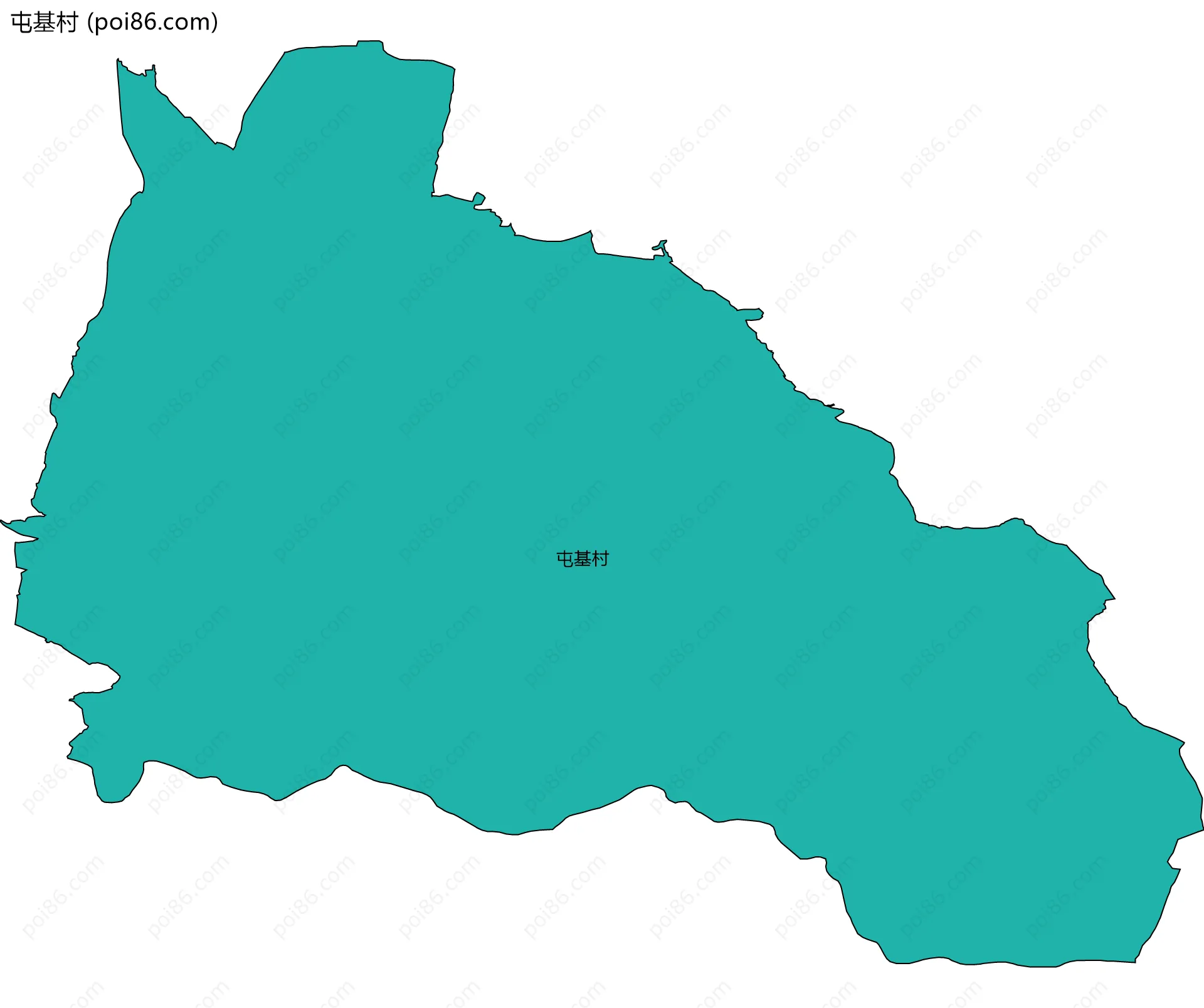 屯基村边界地图