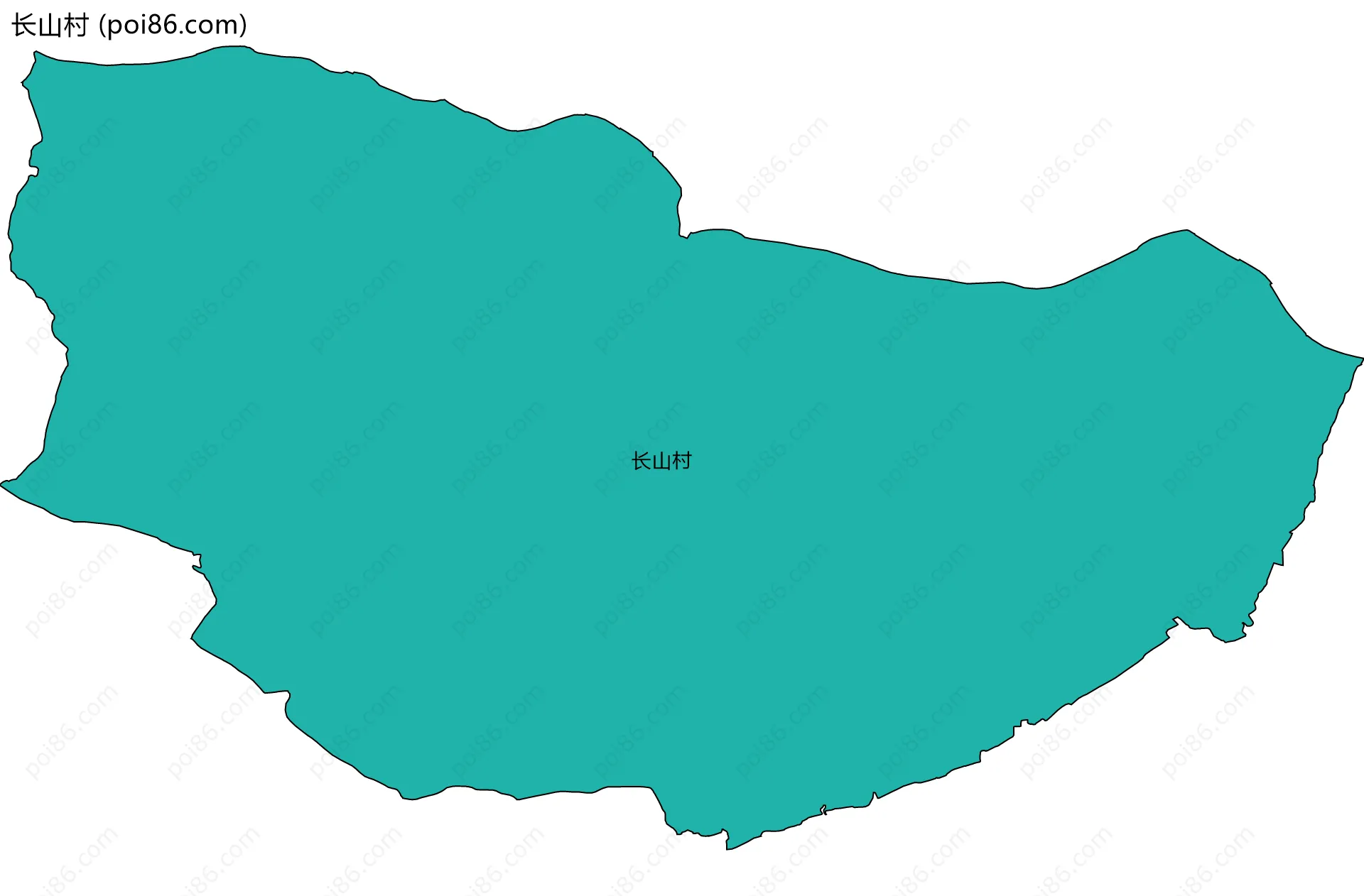 长山村边界地图