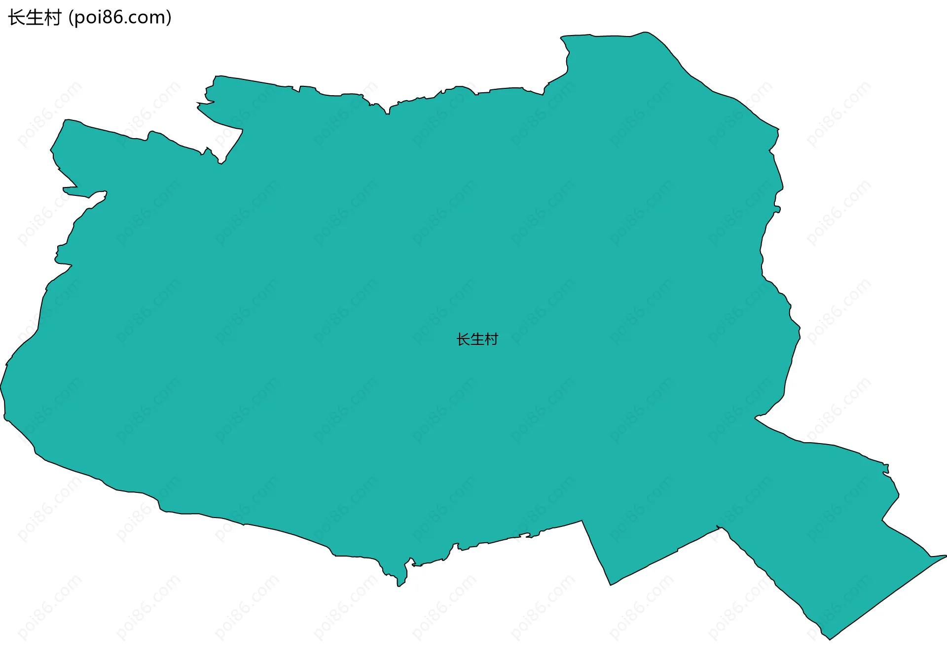 长生村边界地图