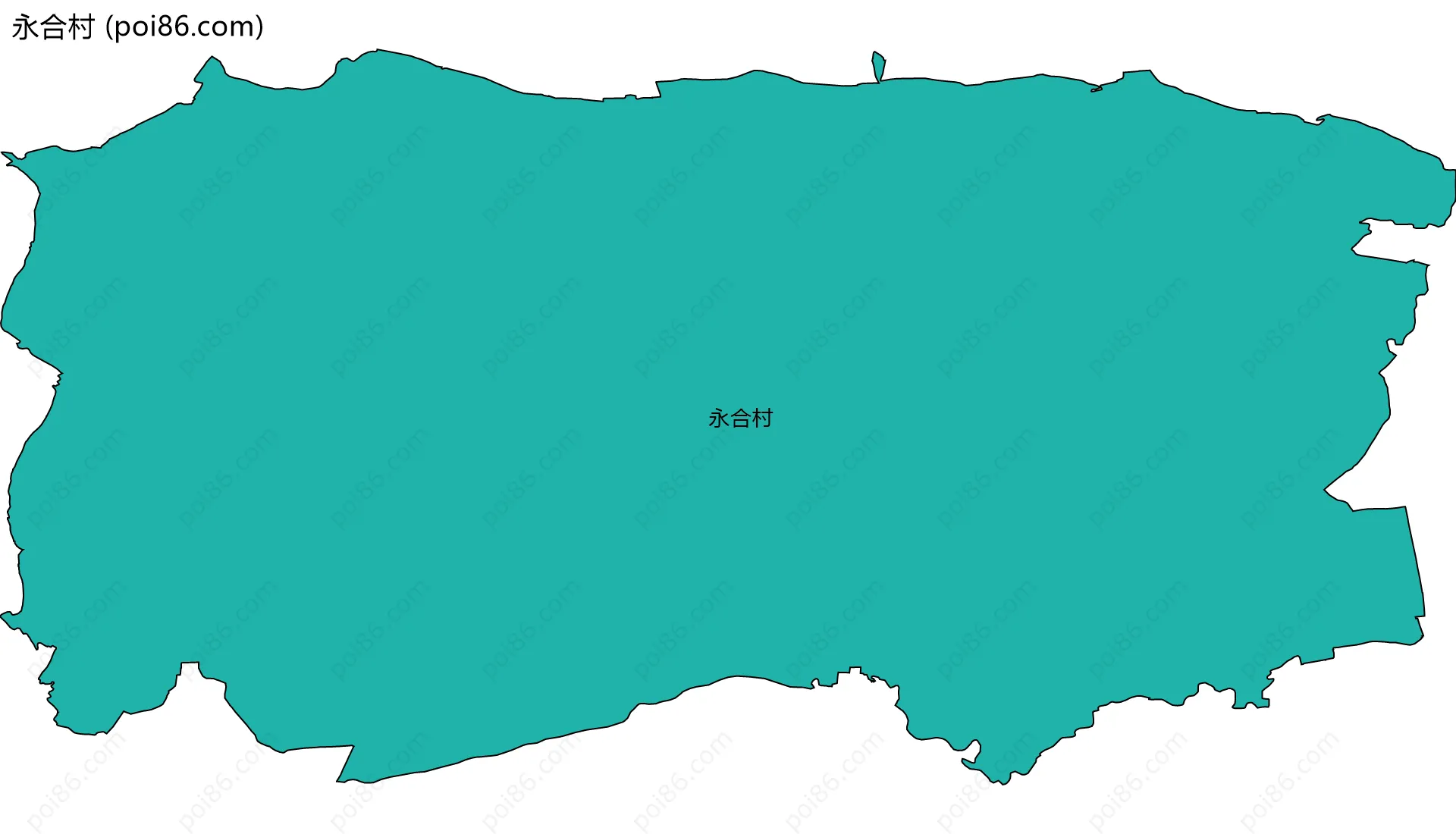 永合村边界地图