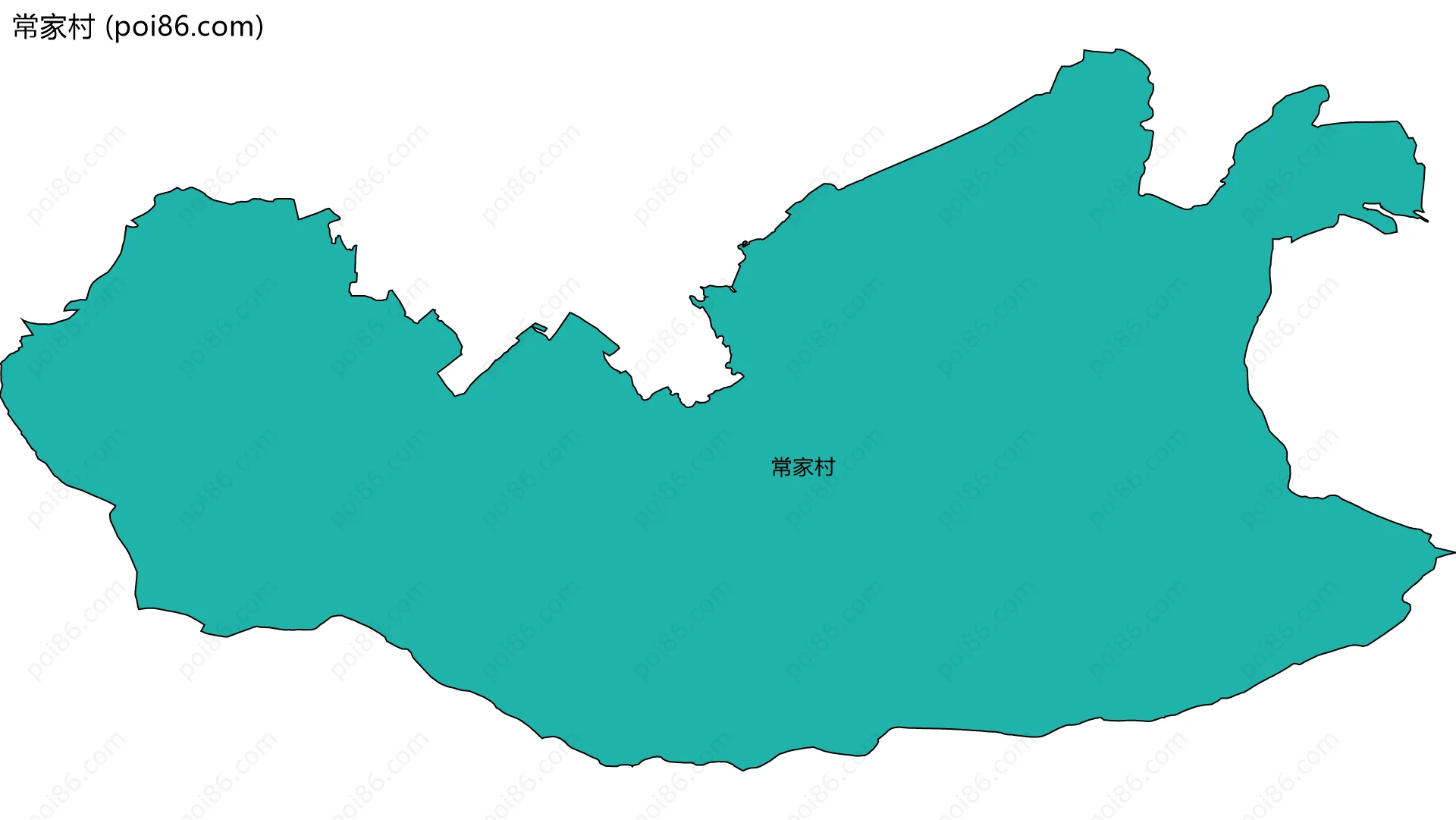 常家村边界地图