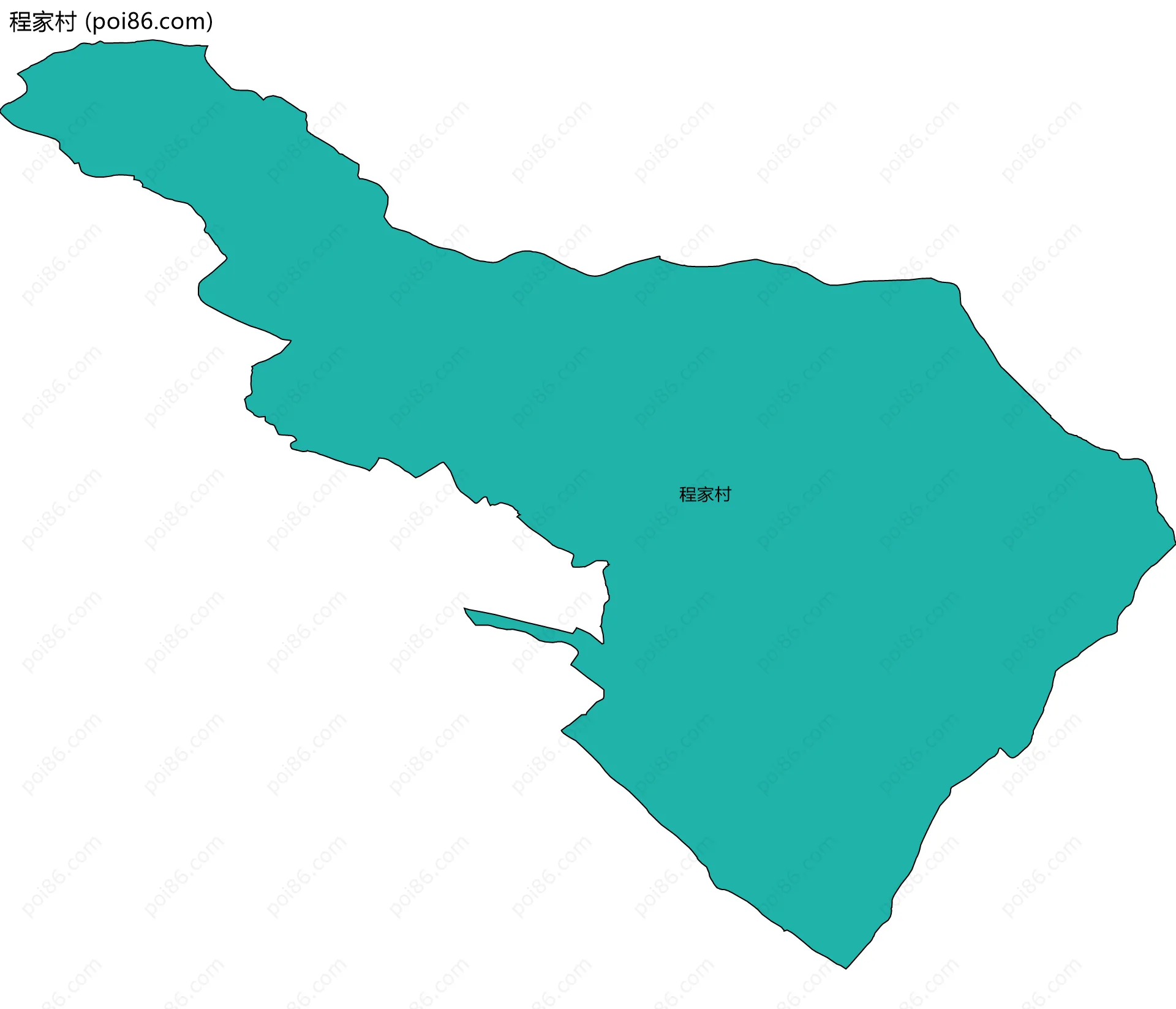 程家村边界地图