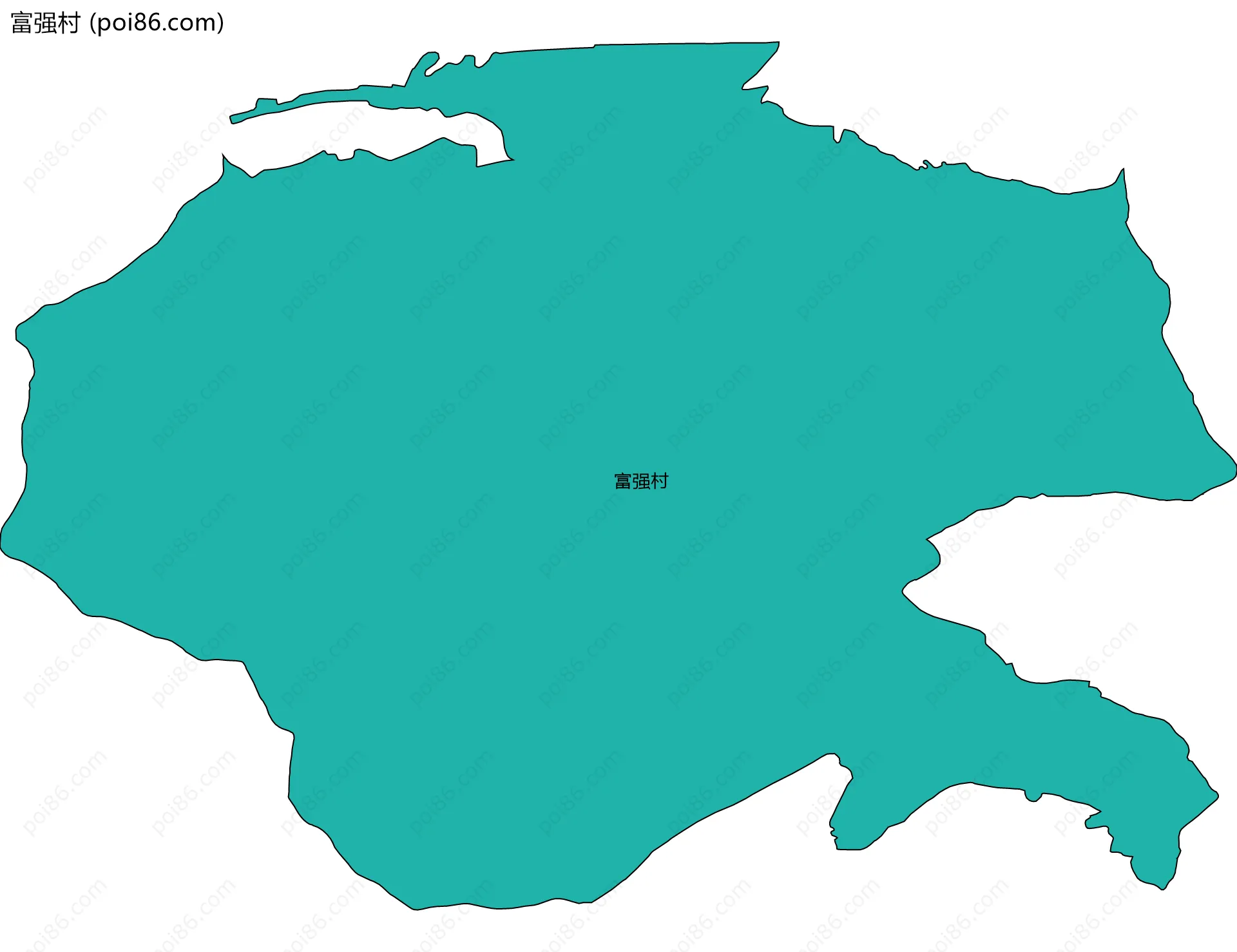 富强村边界地图