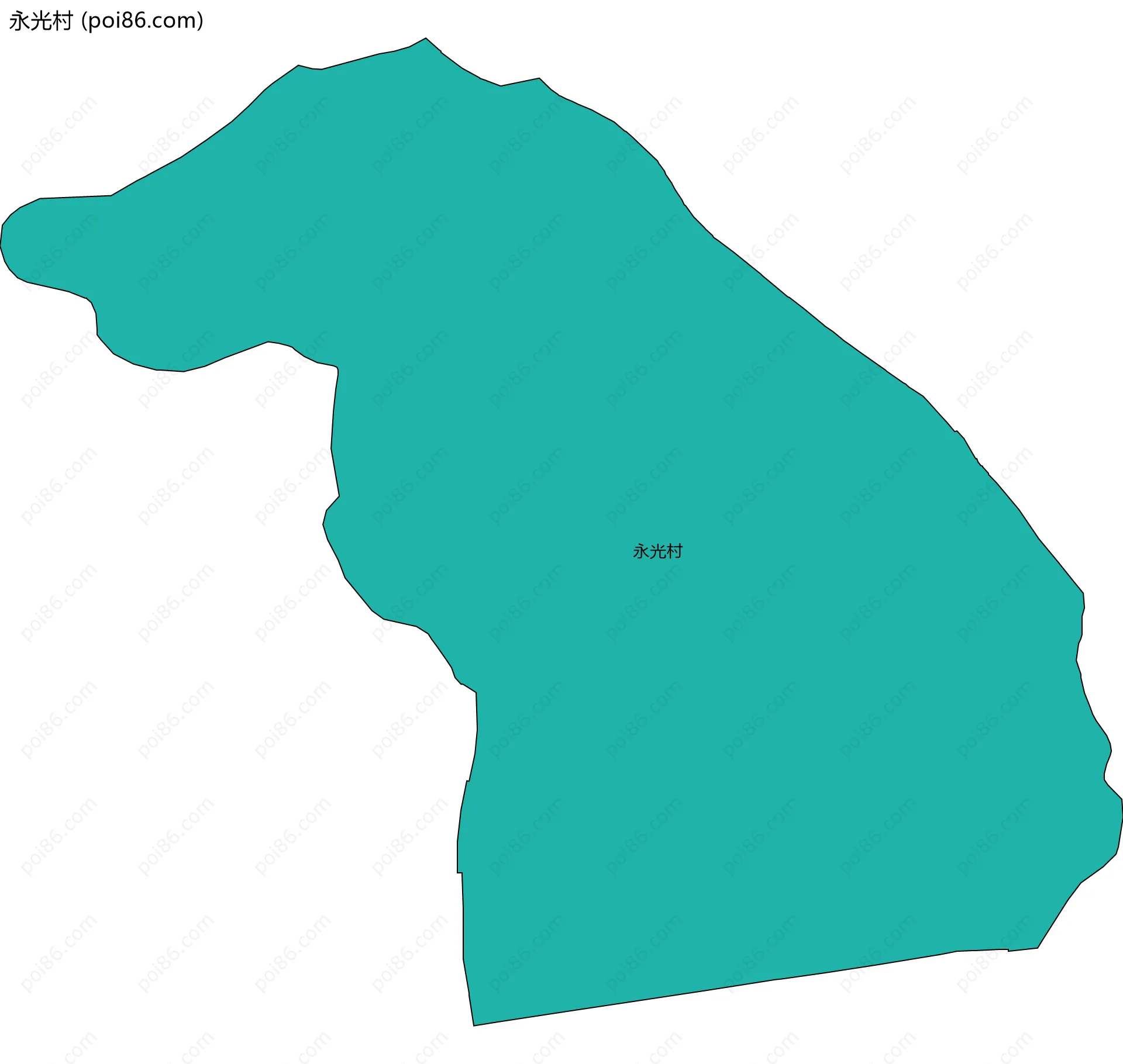 永光村边界地图