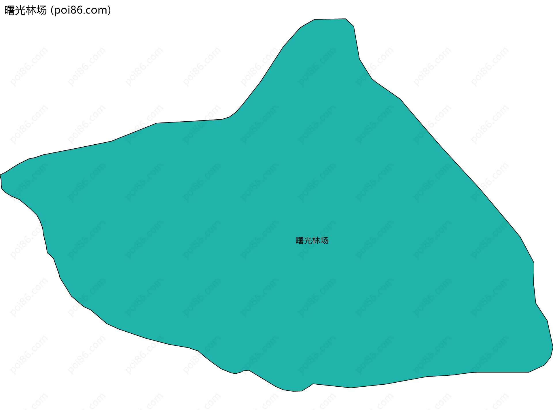 曙光林场边界地图