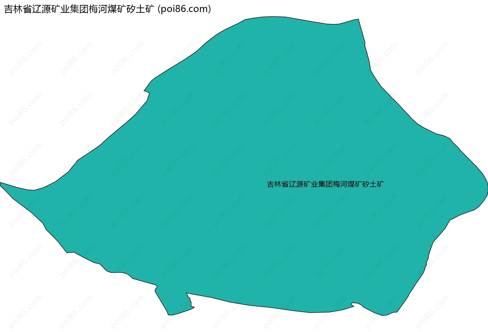 吉林省辽源矿业集团梅河煤矿矽土矿边界地图