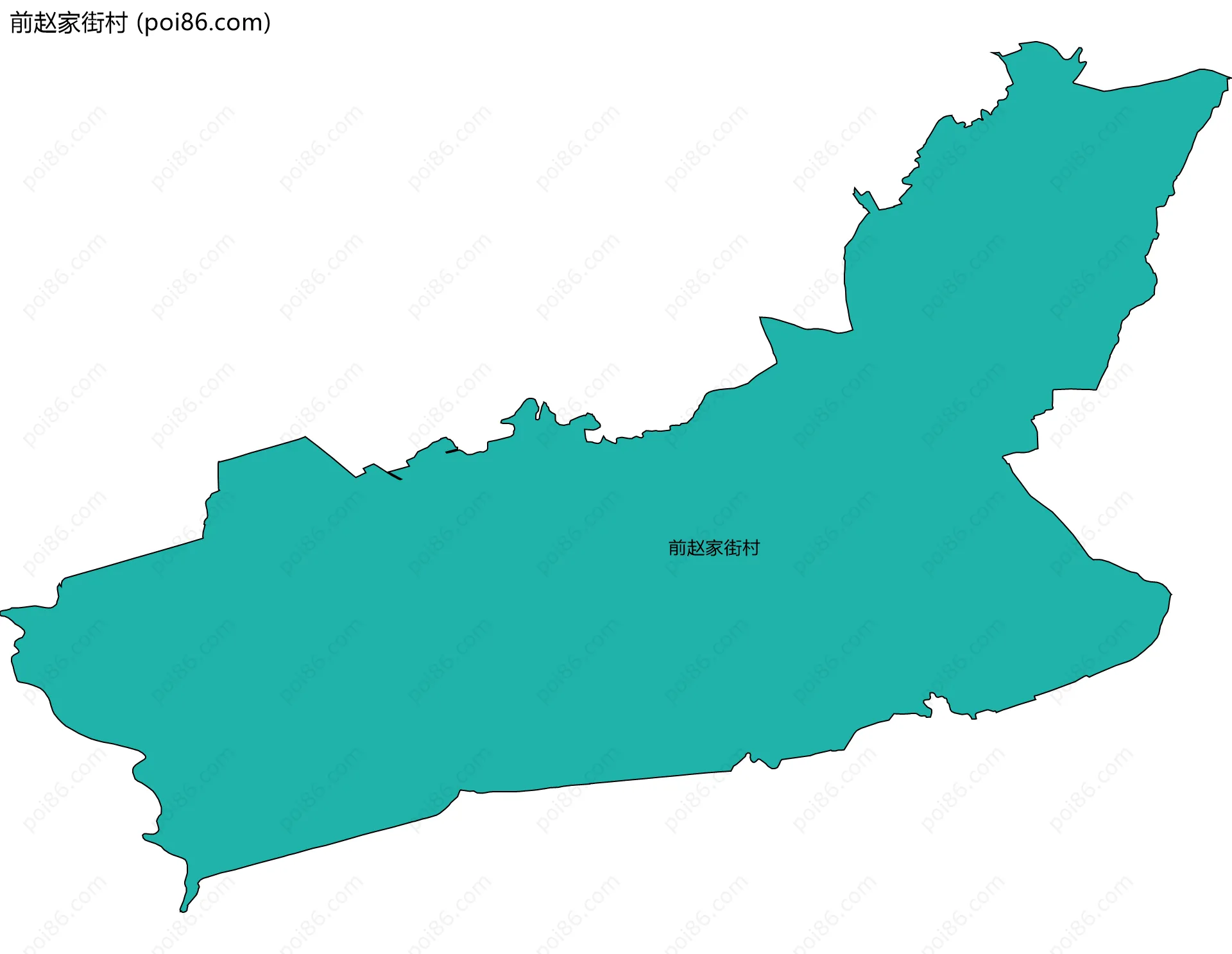前赵家街村边界地图