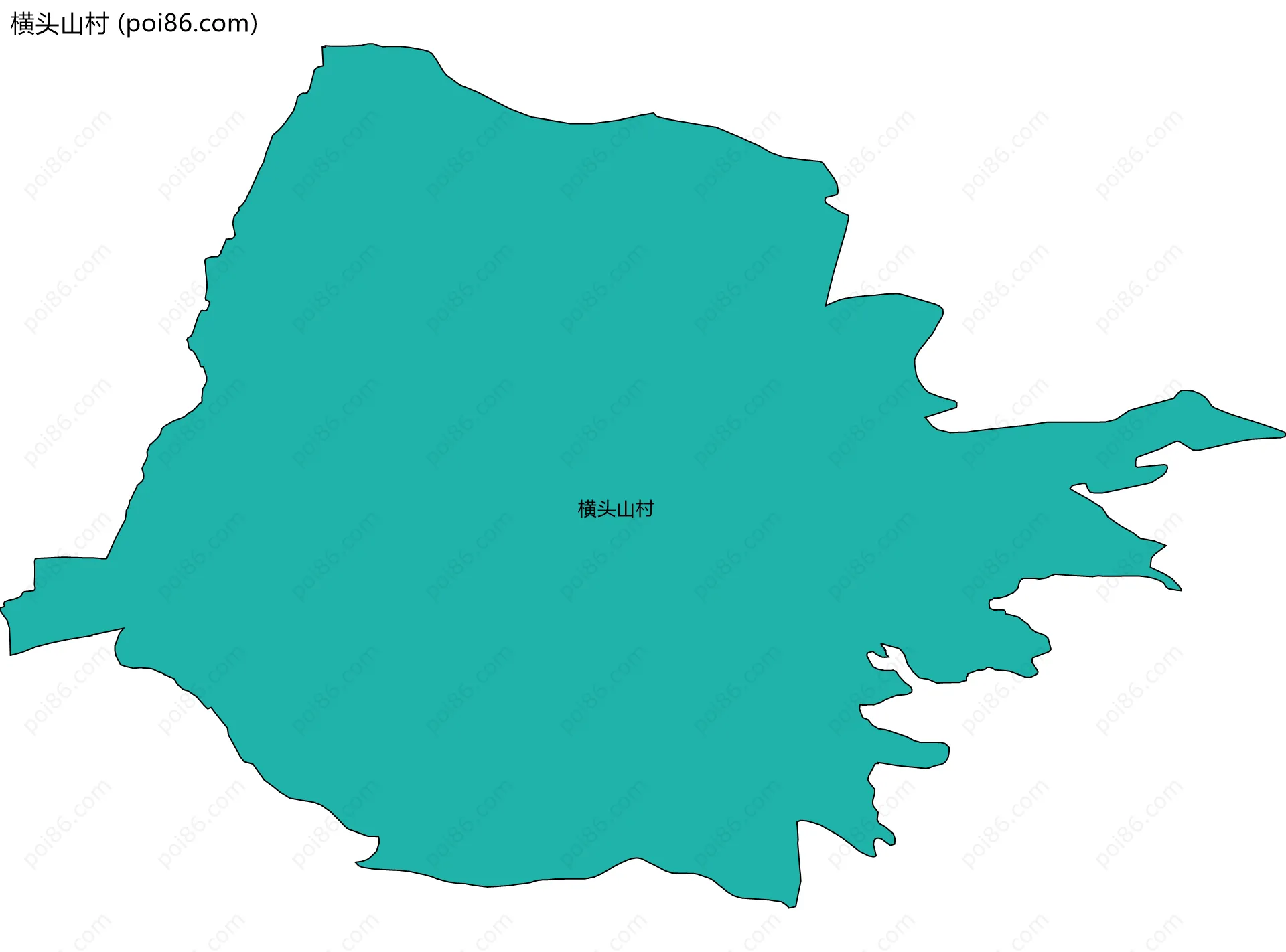 横头山村边界地图