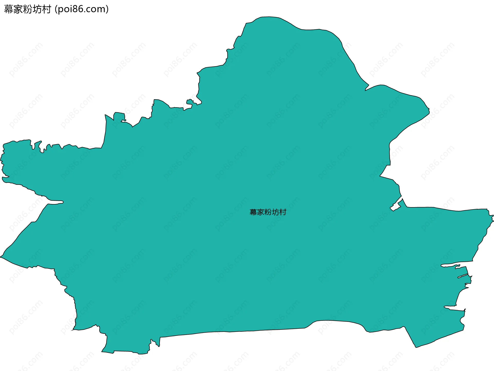 幕家粉坊村边界地图