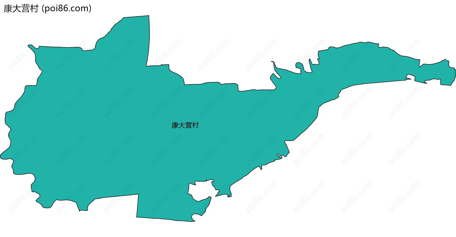 康大营村边界地图