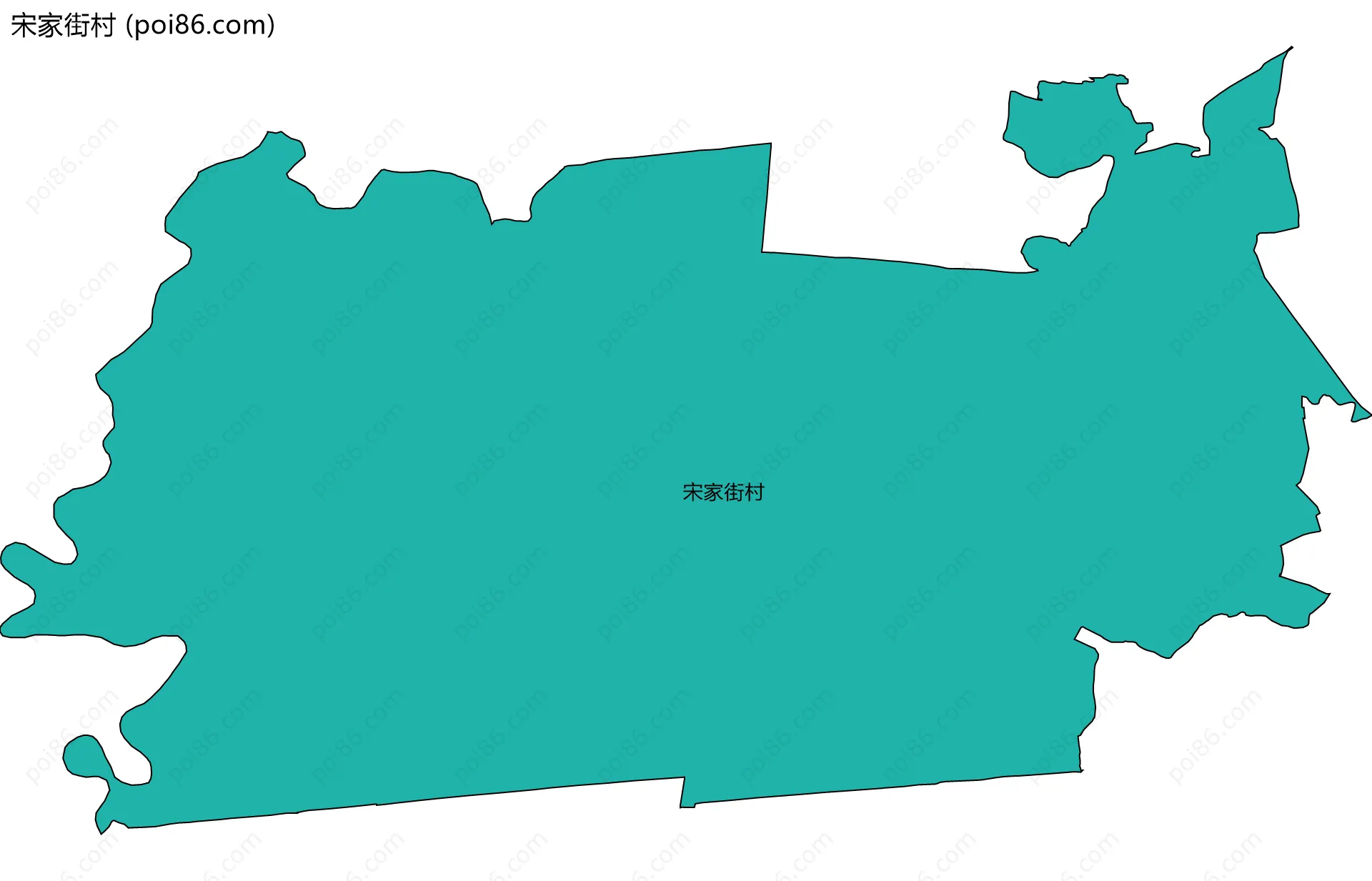 宋家街村边界地图
