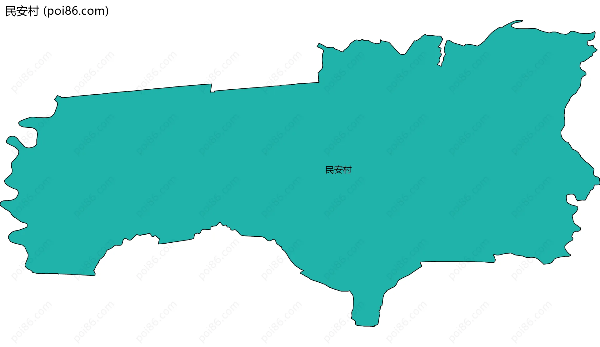 民安村边界地图
