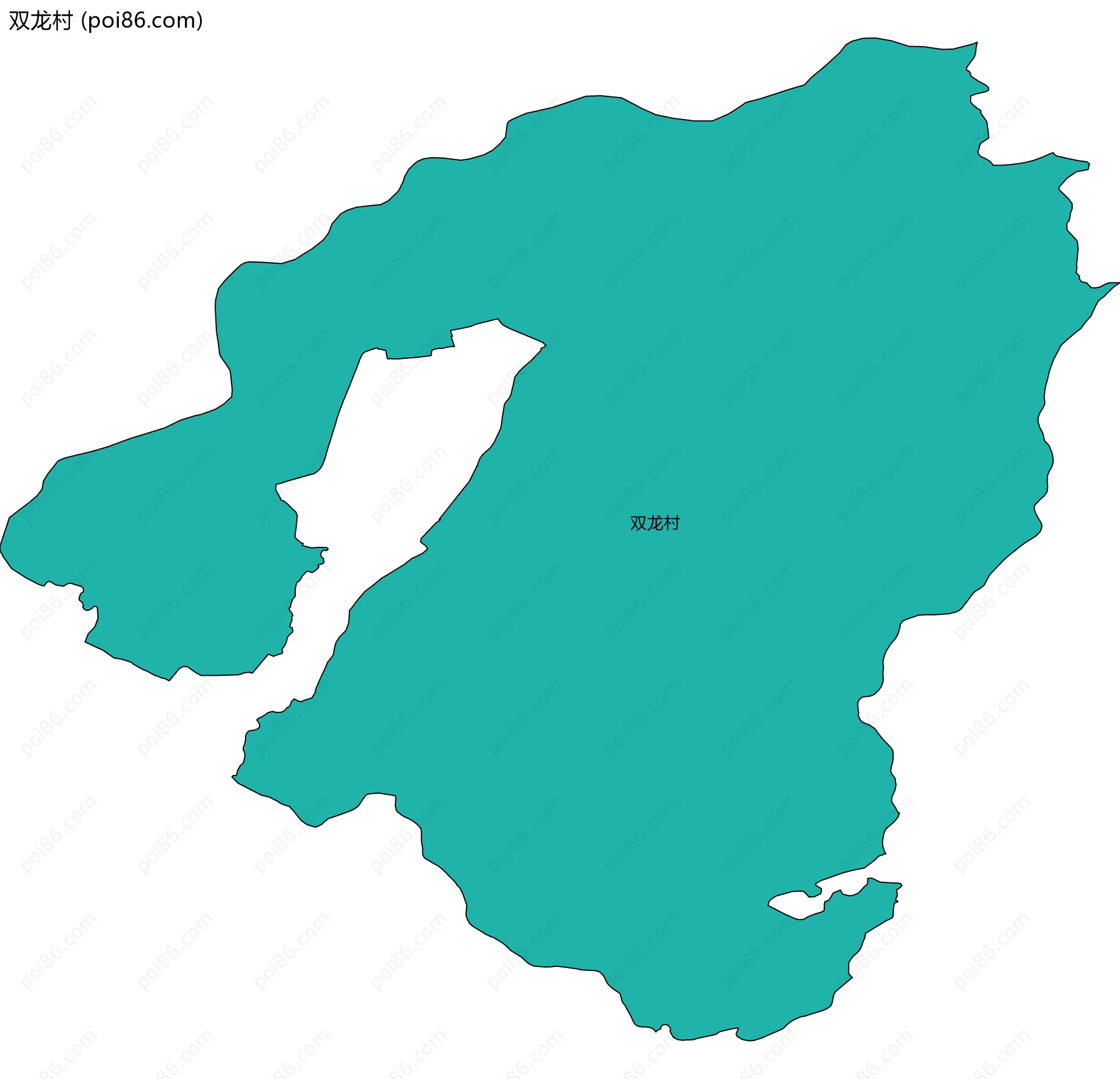 双龙村边界地图
