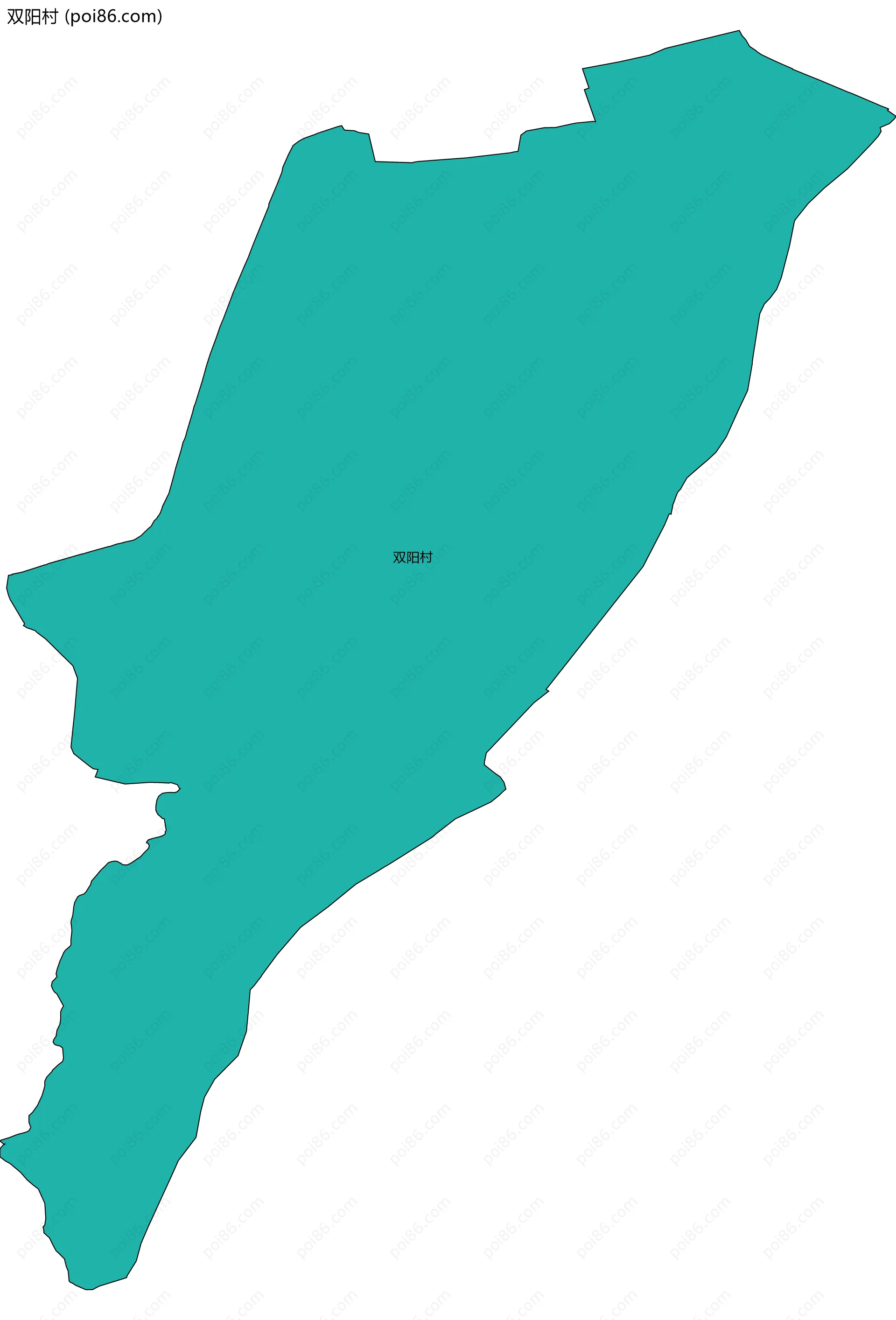 双阳村边界地图