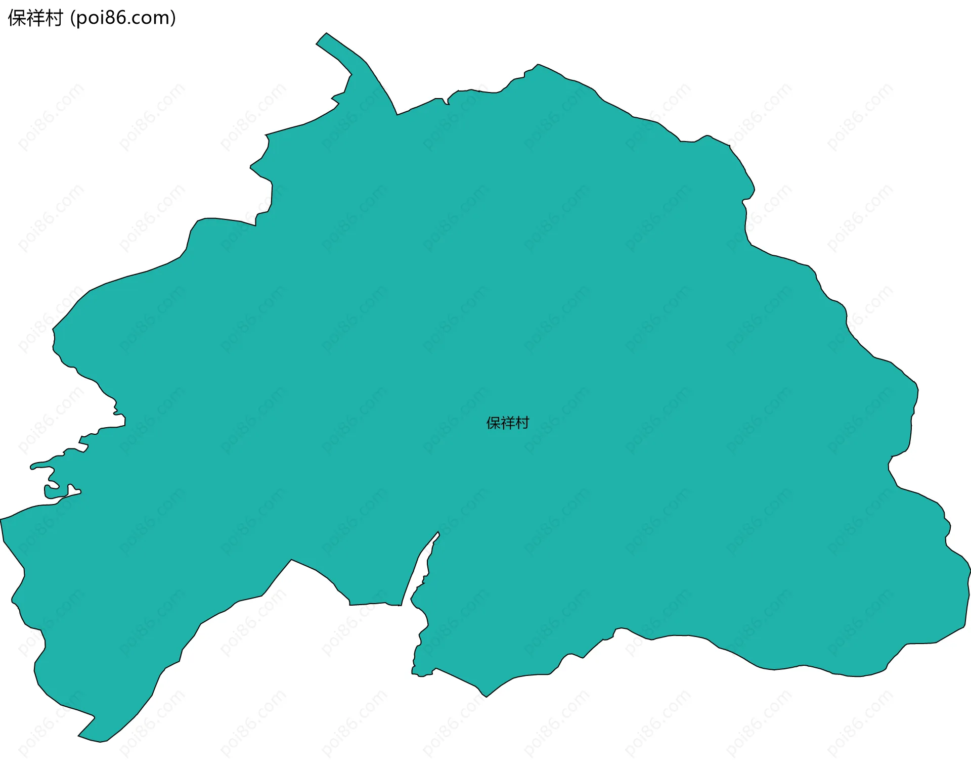 保祥村边界地图