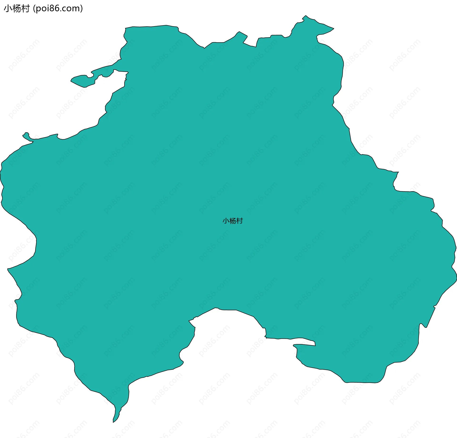 小杨村边界地图