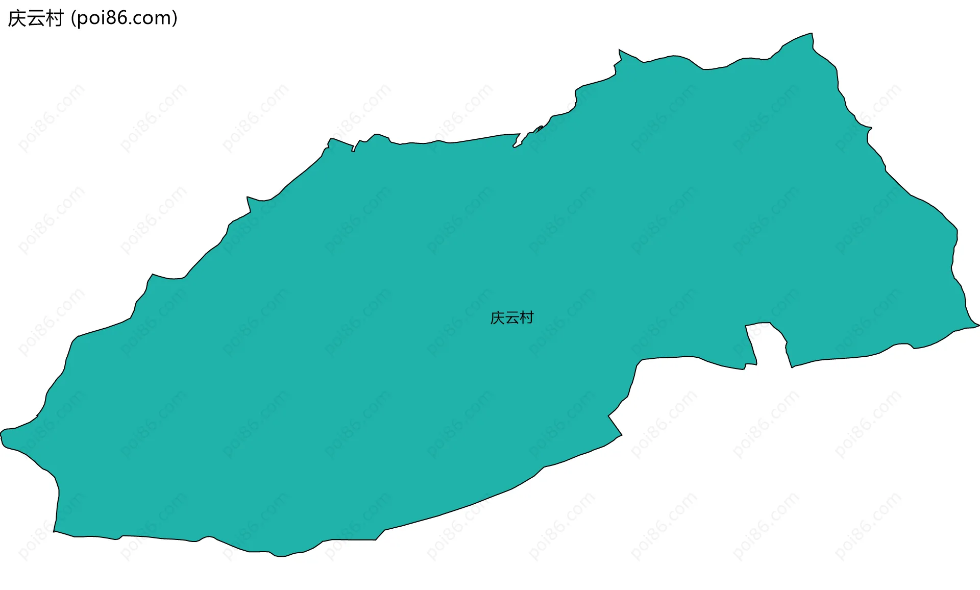 庆云村边界地图
