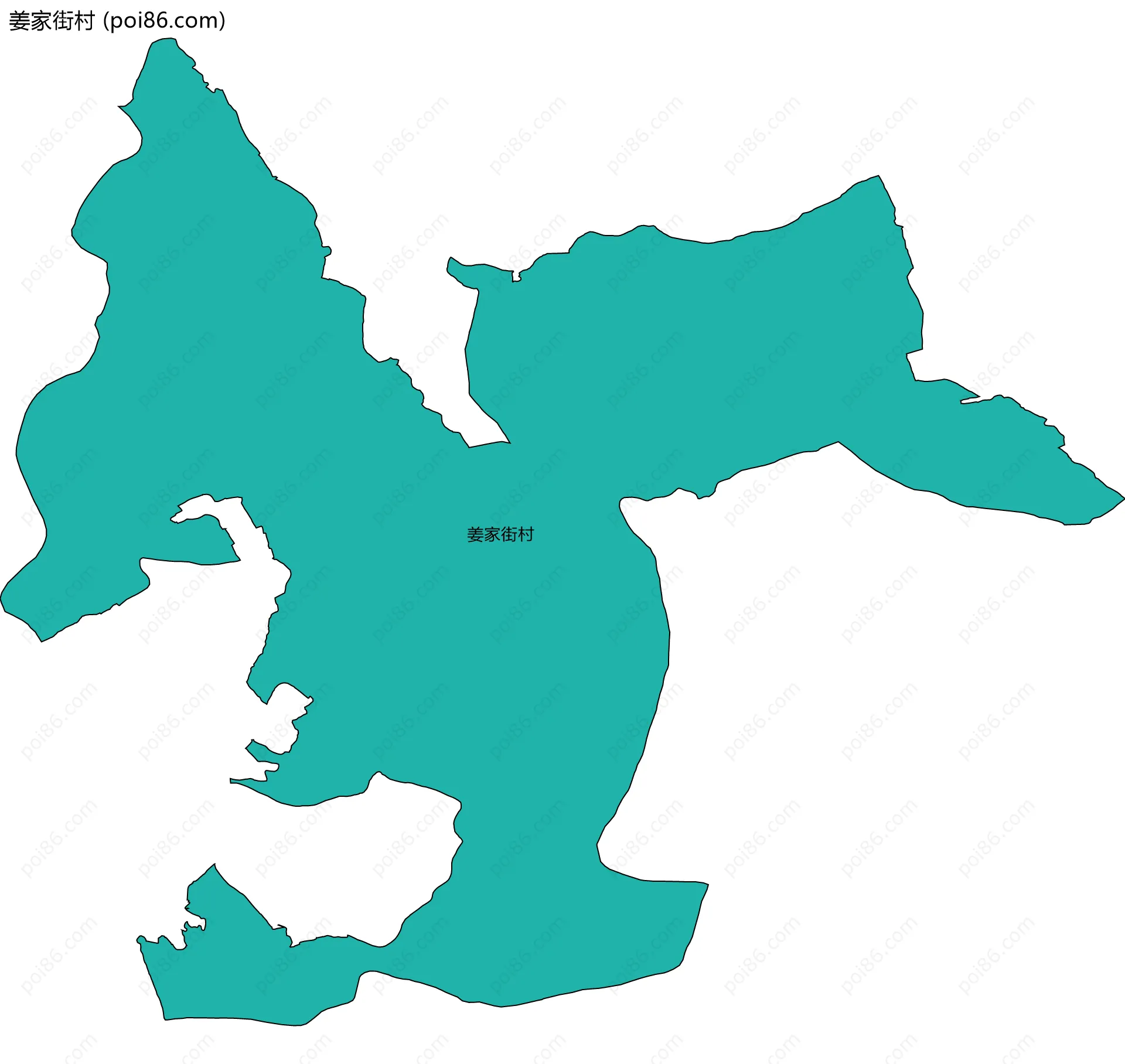 姜家街村边界地图