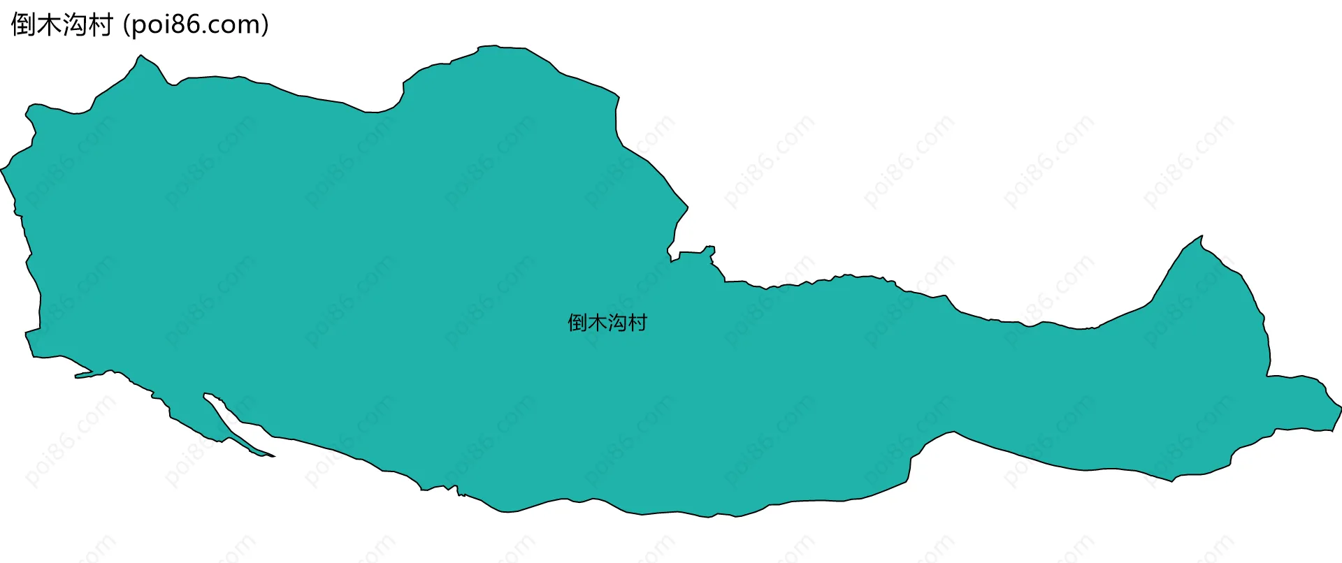 倒木沟村边界地图