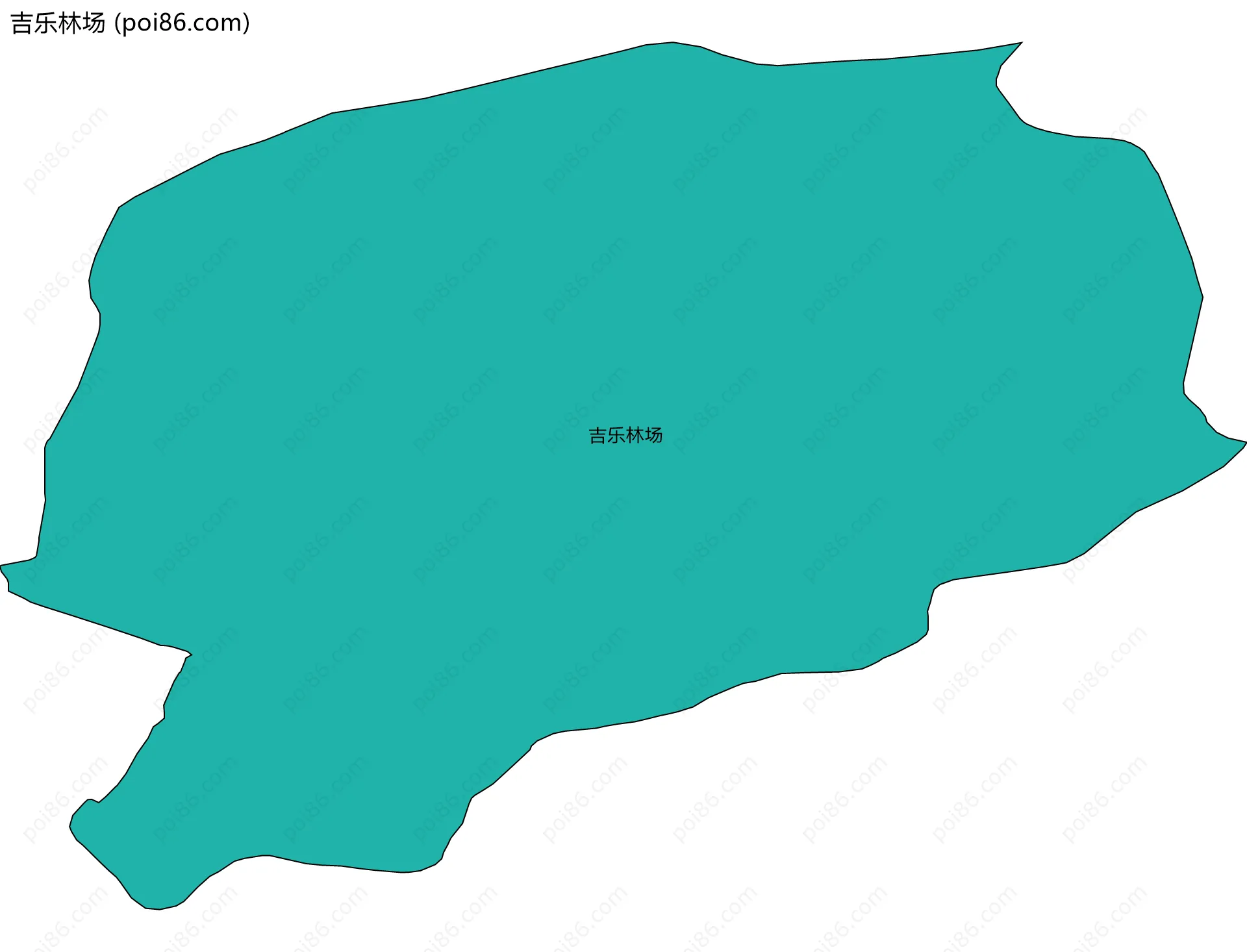 吉乐林场边界地图