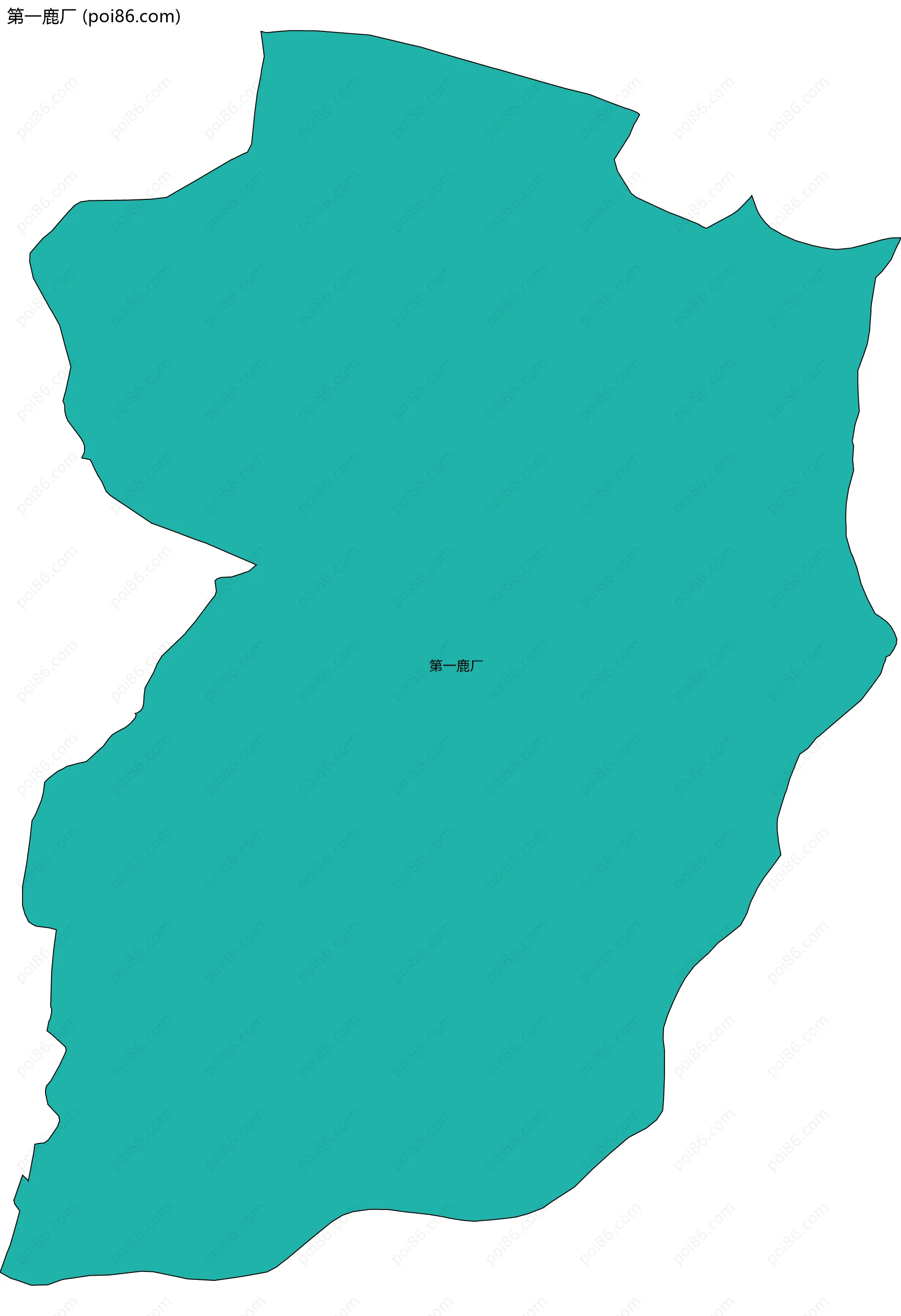 第一鹿厂边界地图