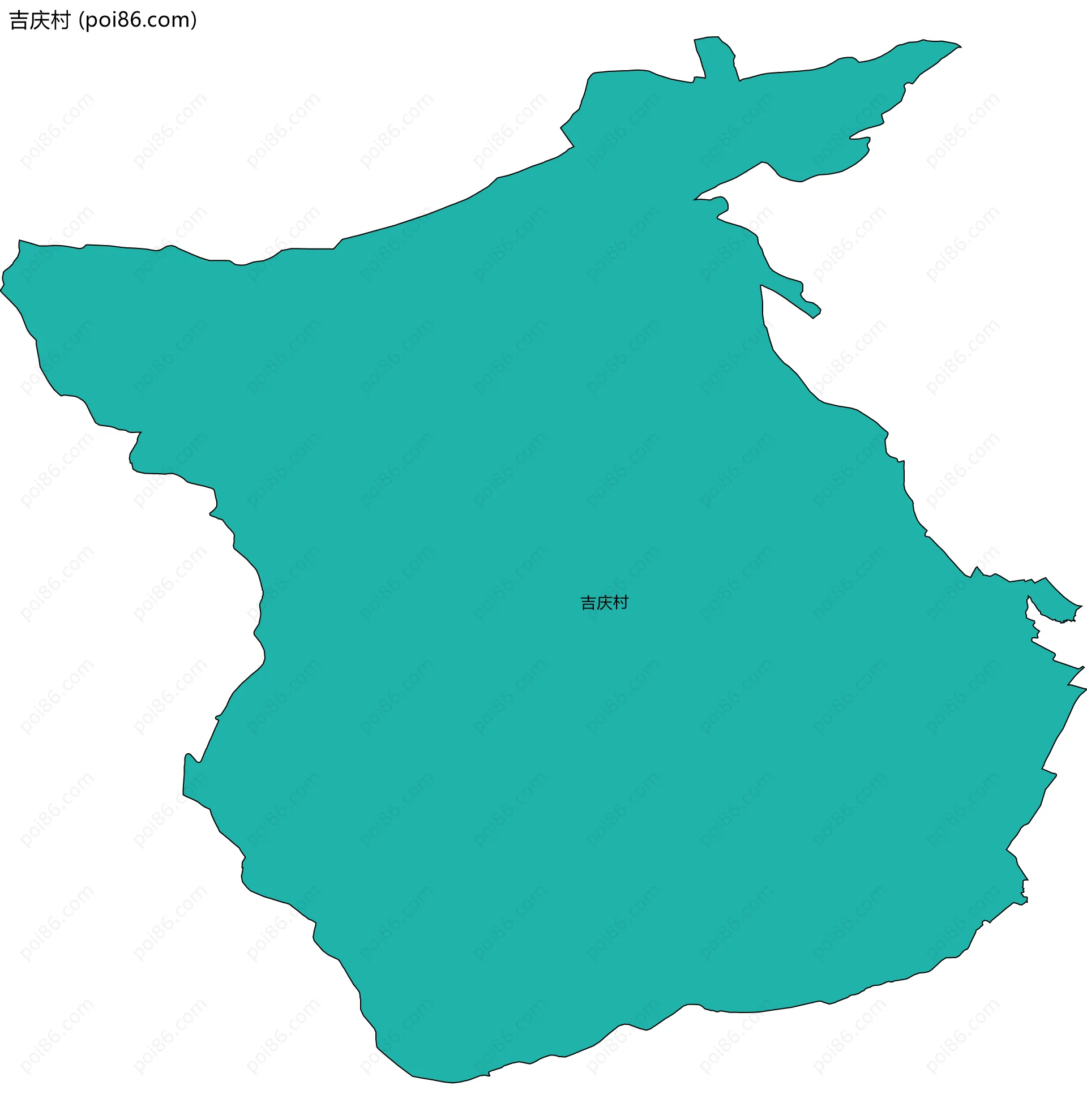 吉庆村边界地图