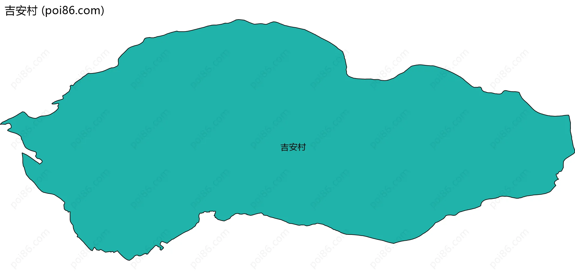 吉安村边界地图