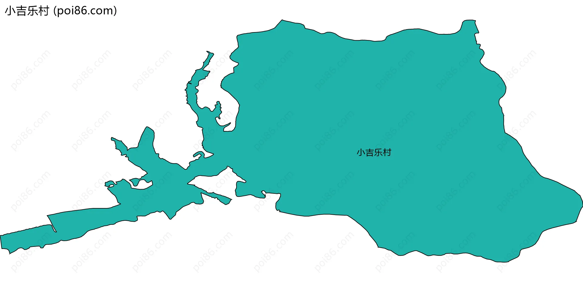 小吉乐村边界地图