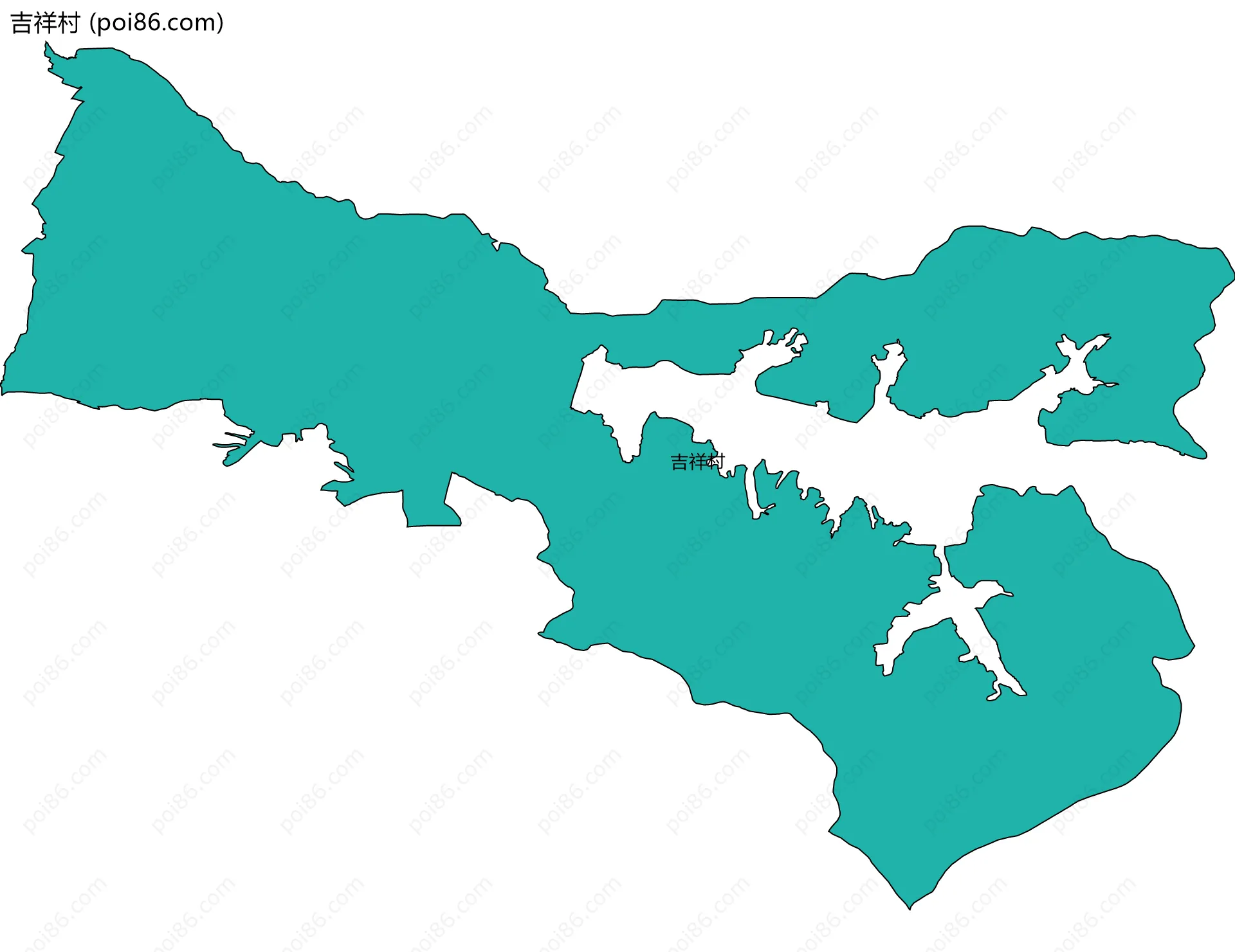 吉祥村边界地图