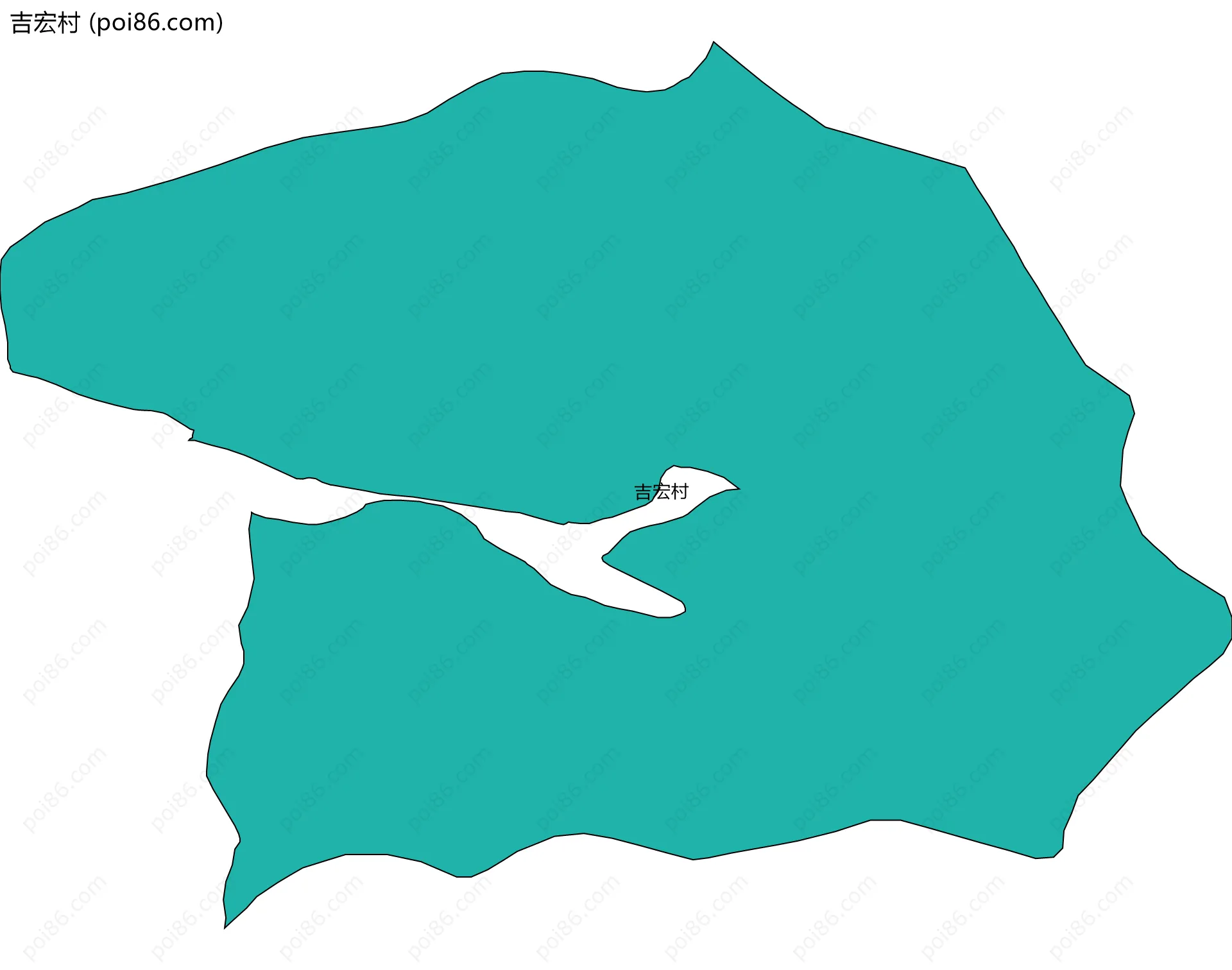 吉宏村边界地图