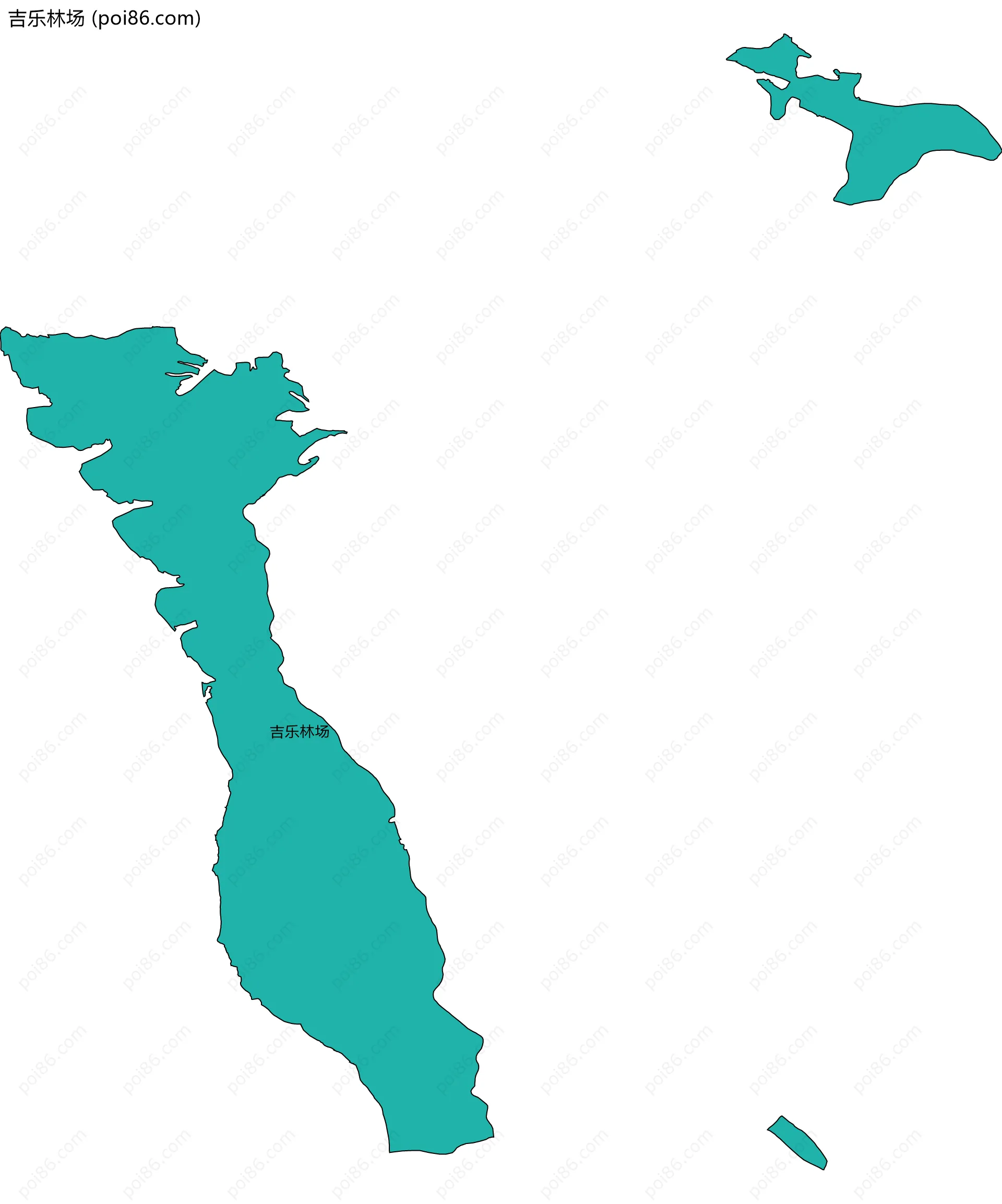 吉乐林场边界地图