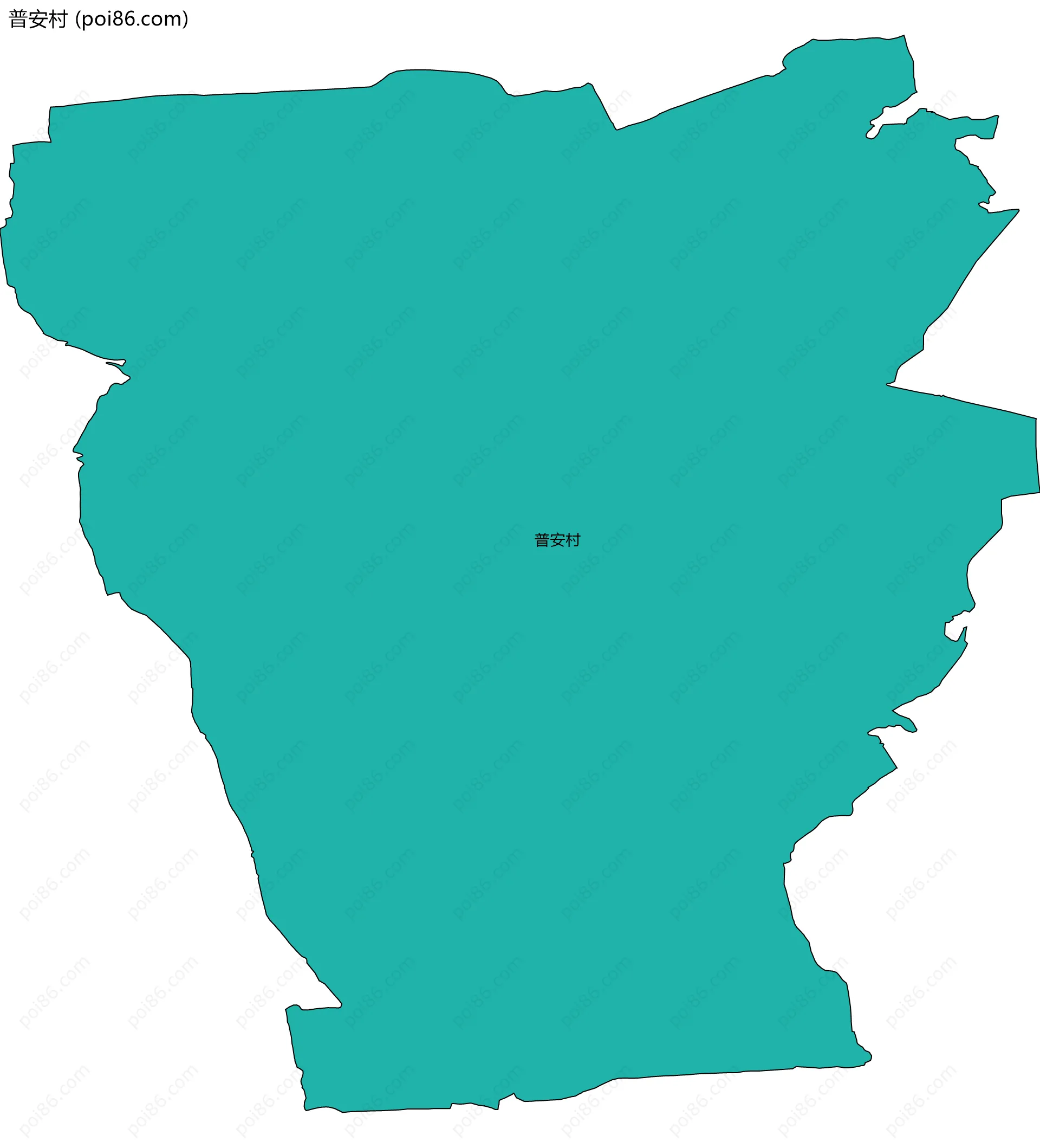 普安村边界地图