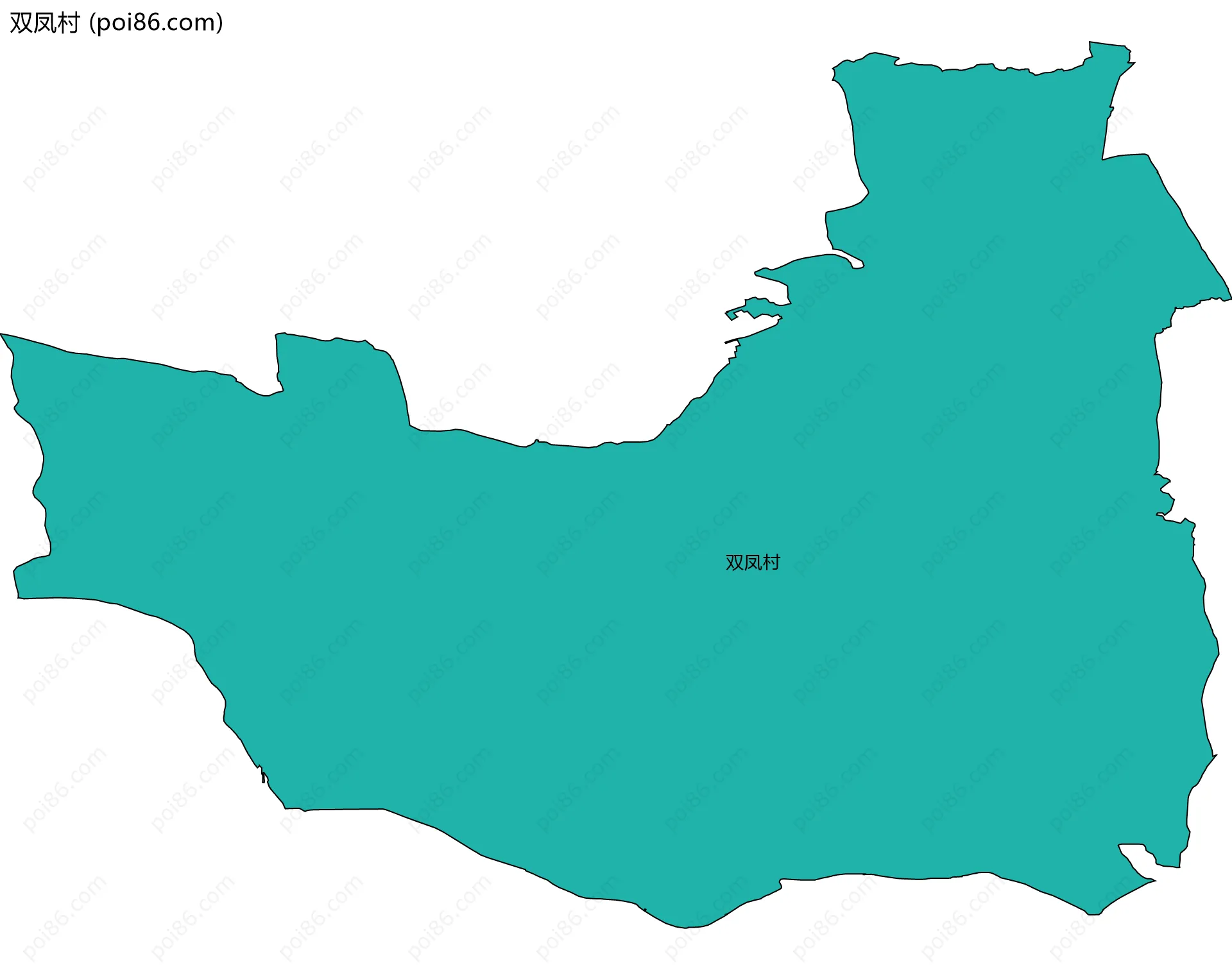 双凤村边界地图