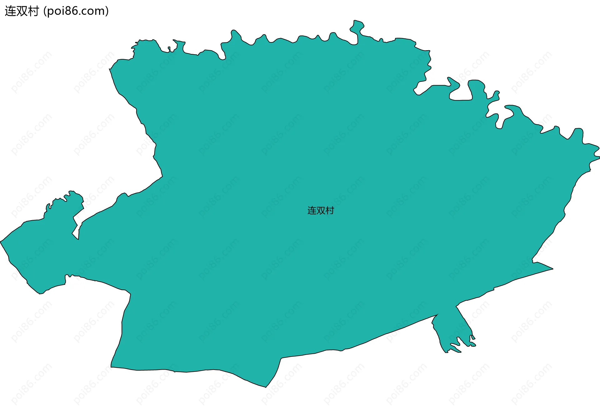 连双村边界地图