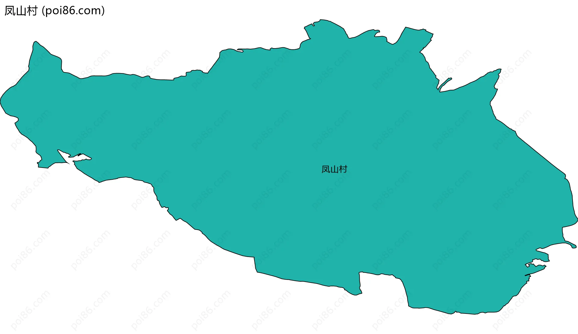 凤山村边界地图