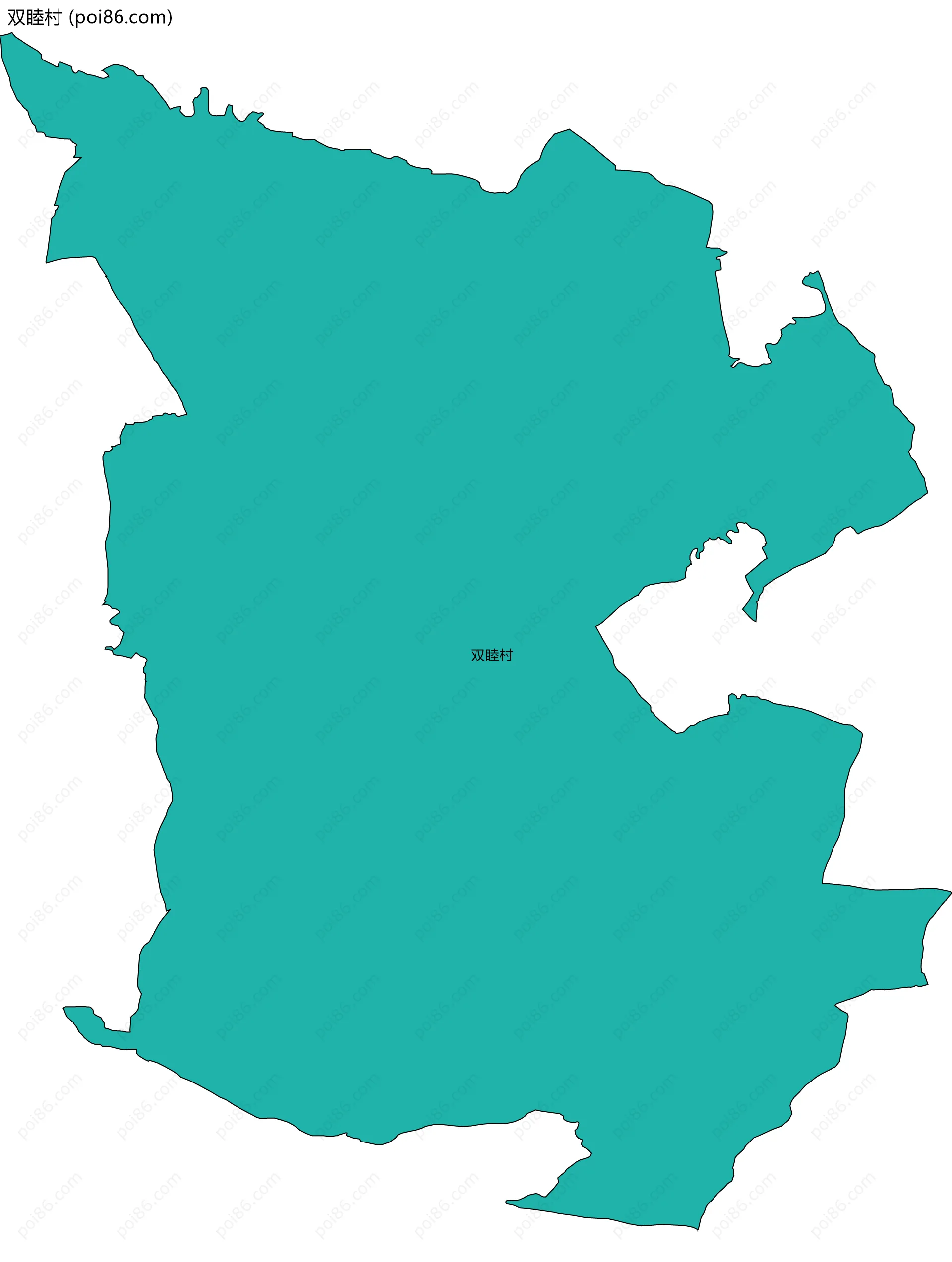 双睦村边界地图