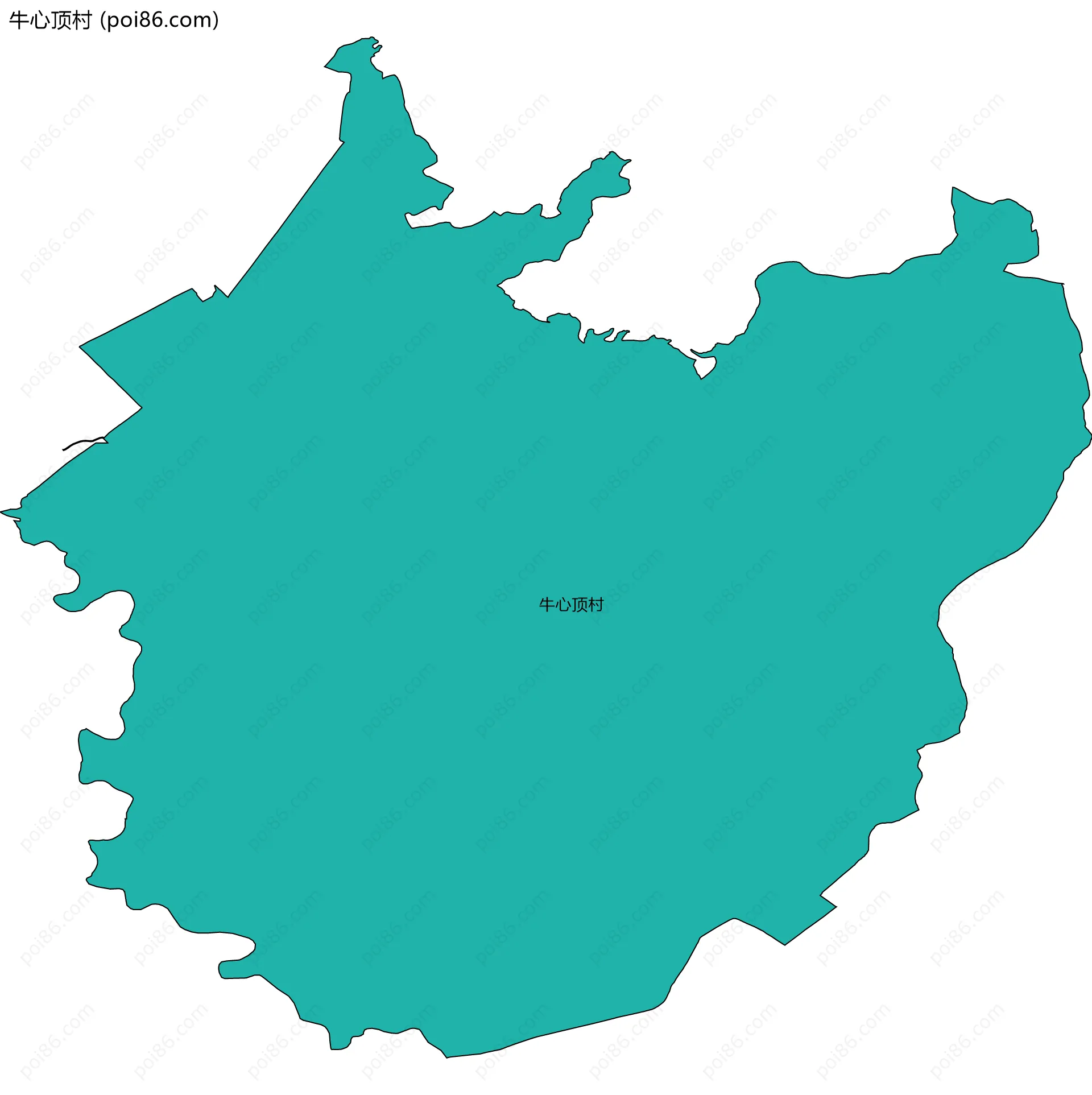 牛心顶村边界地图