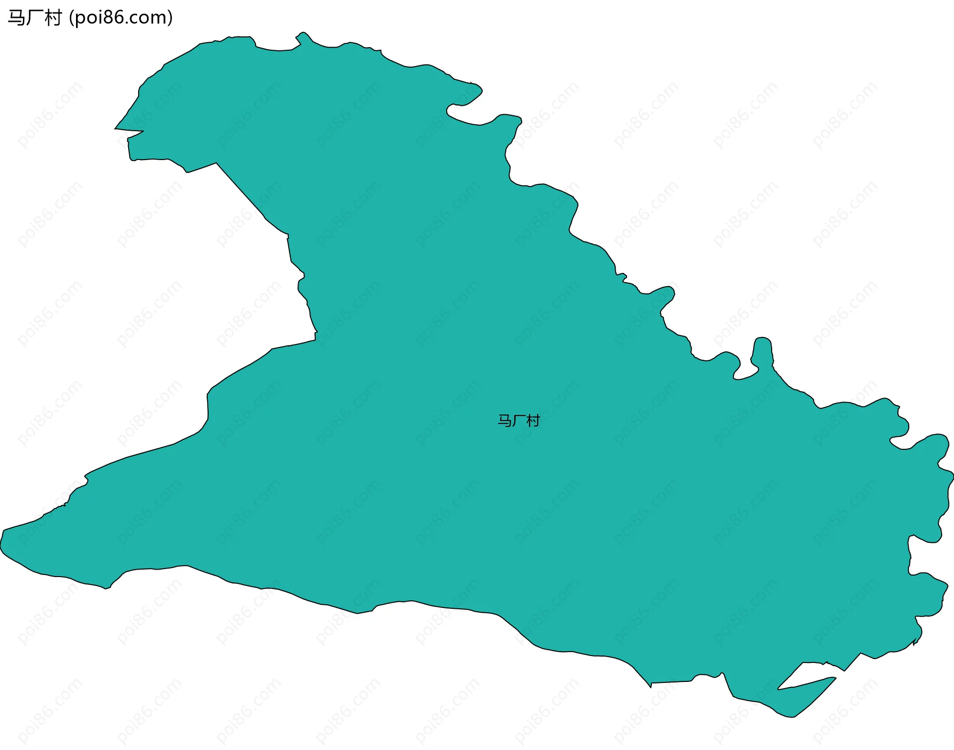 马厂村边界地图