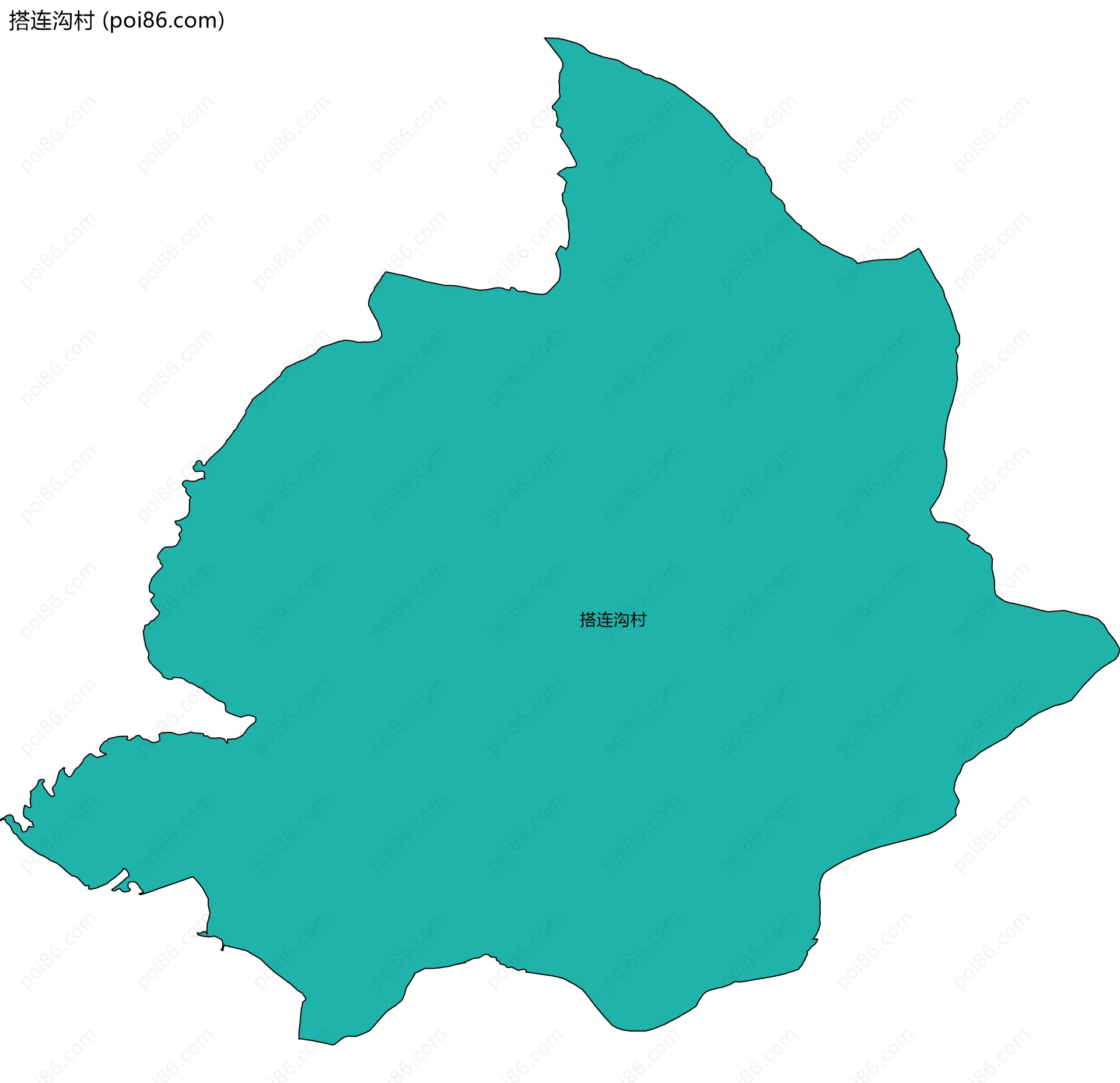 搭连沟村边界地图