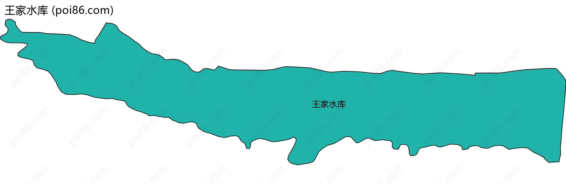 王家水库边界地图