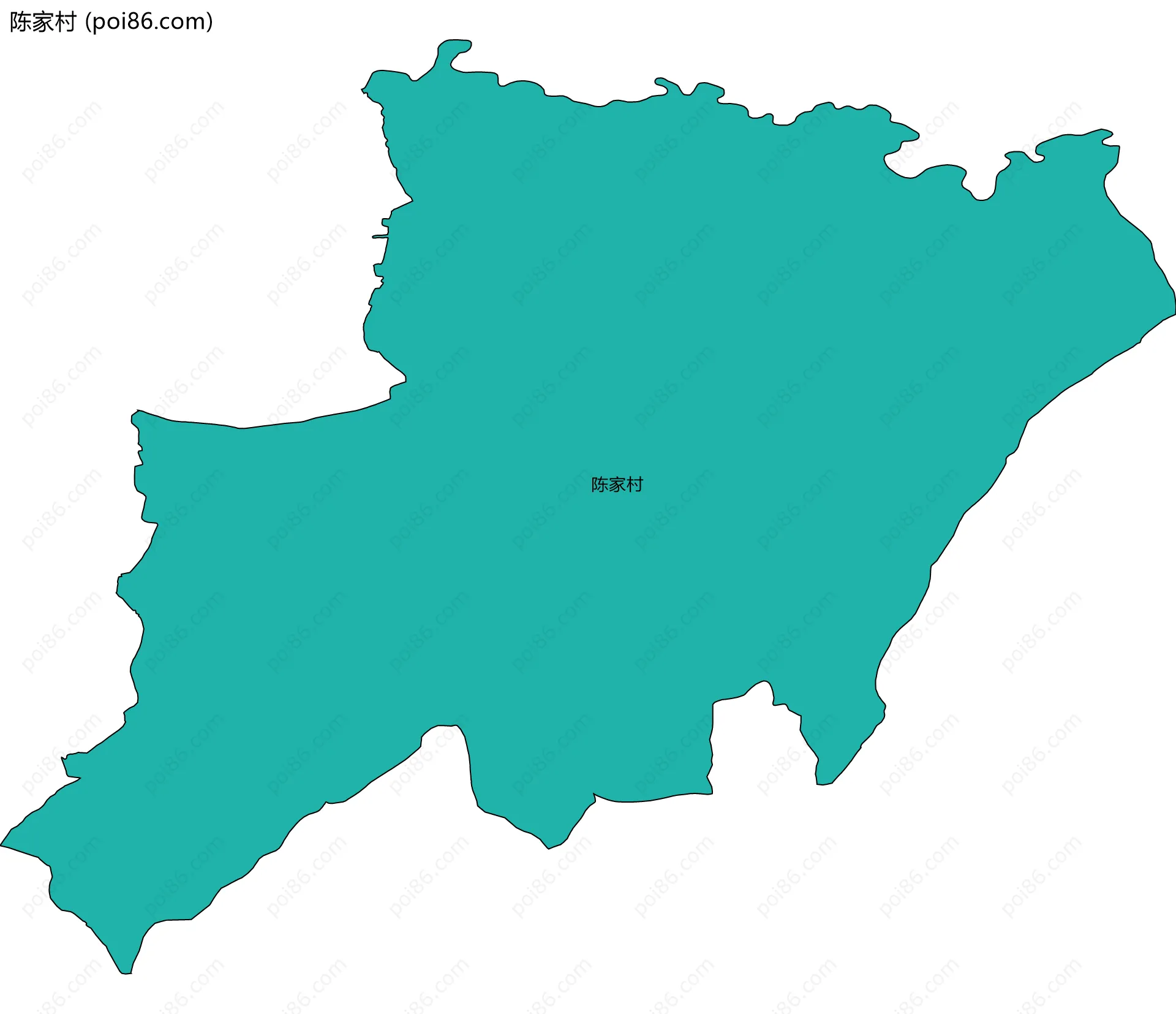 陈家村边界地图