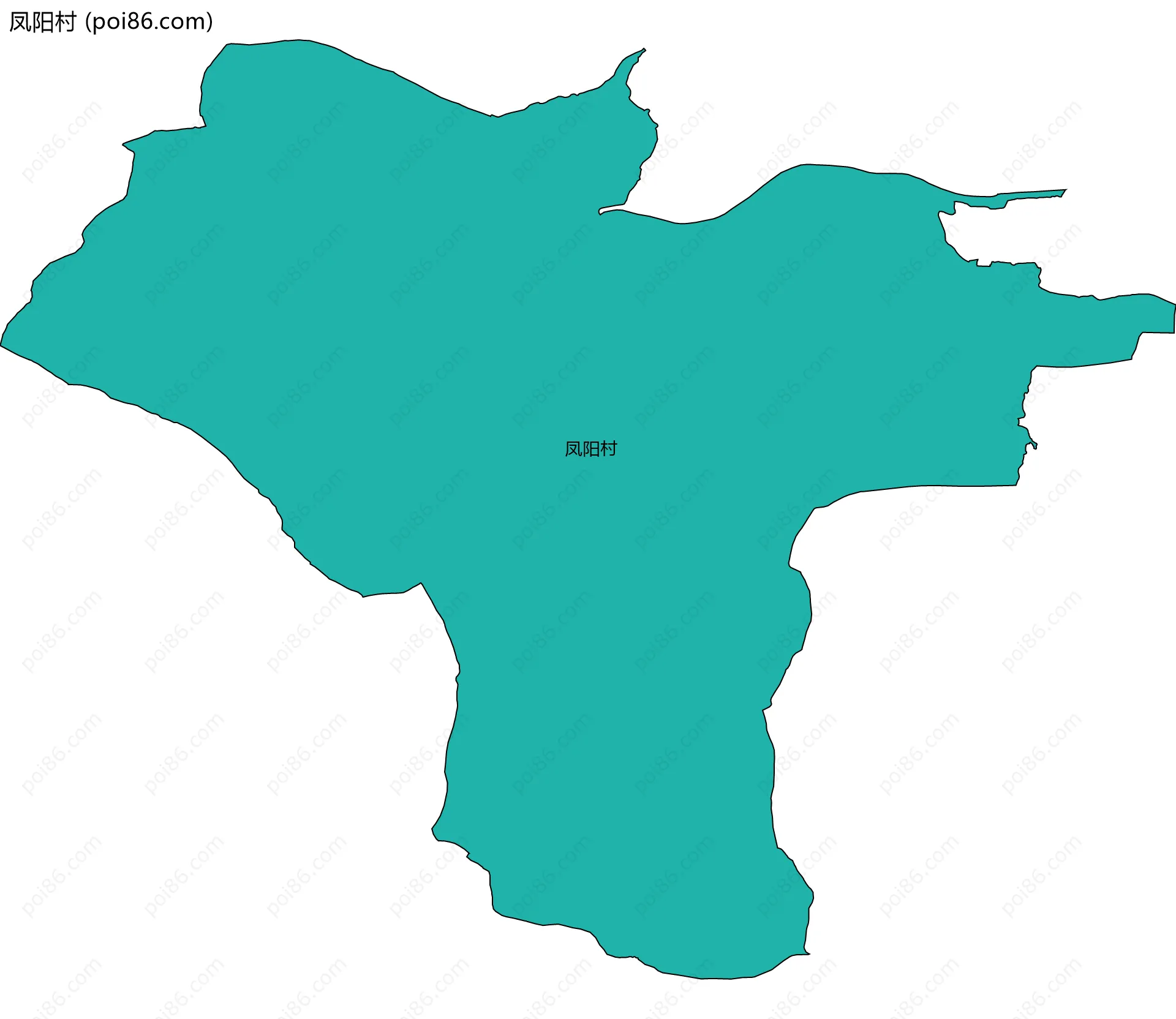 凤阳村边界地图