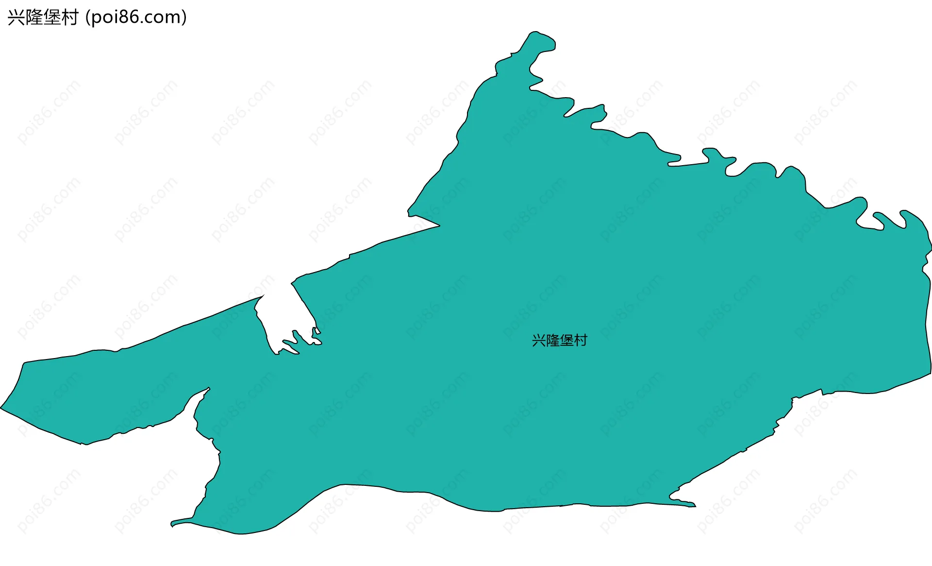 兴隆堡村边界地图