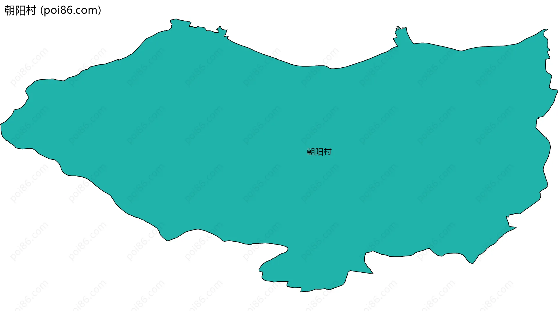 朝阳村边界地图