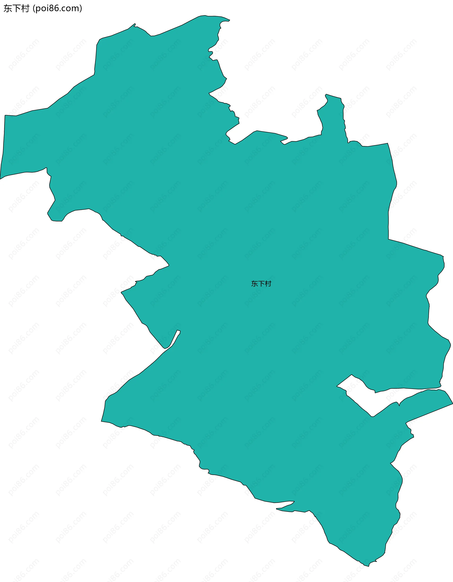 东下村边界地图