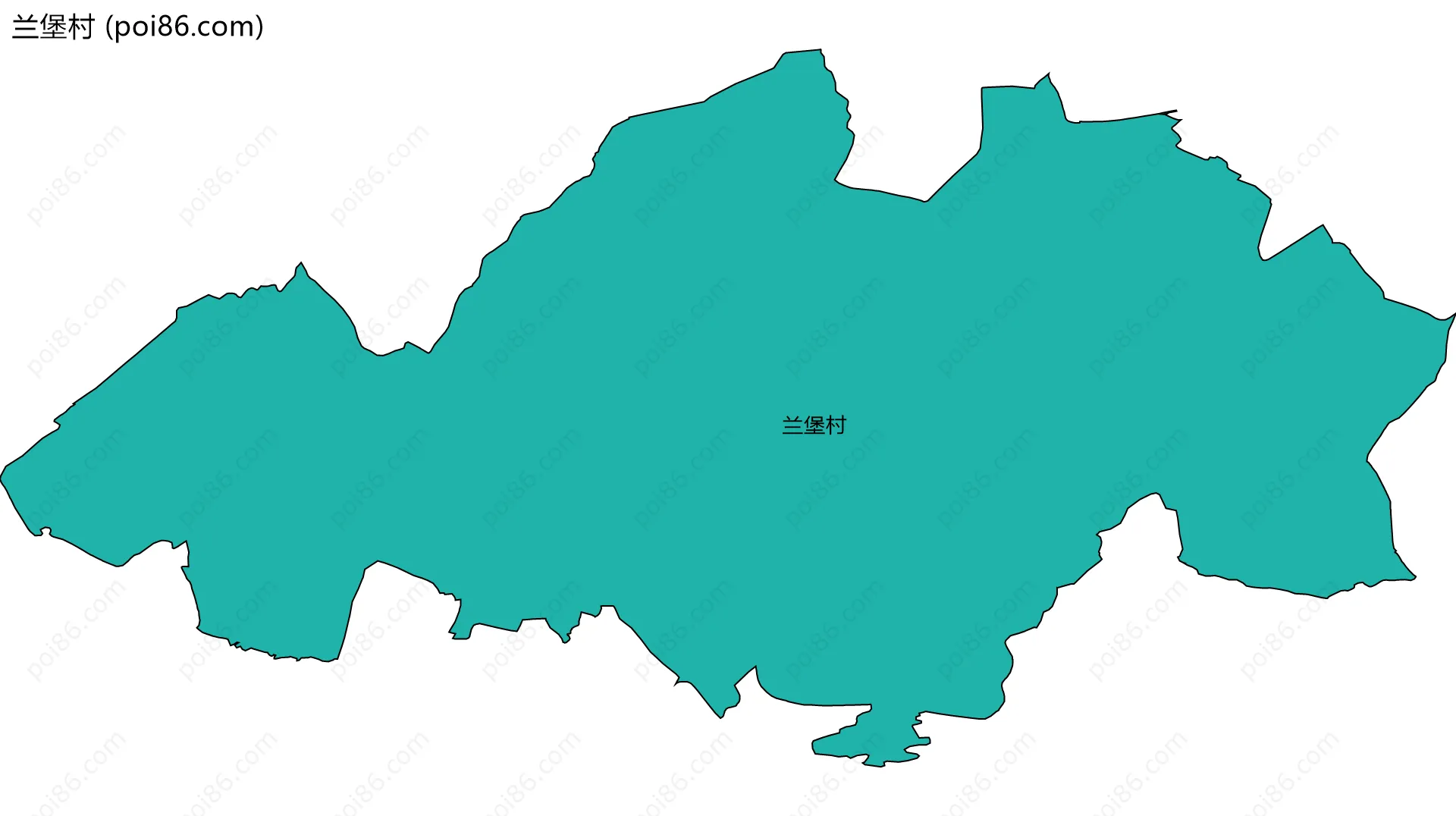 兰堡村边界地图