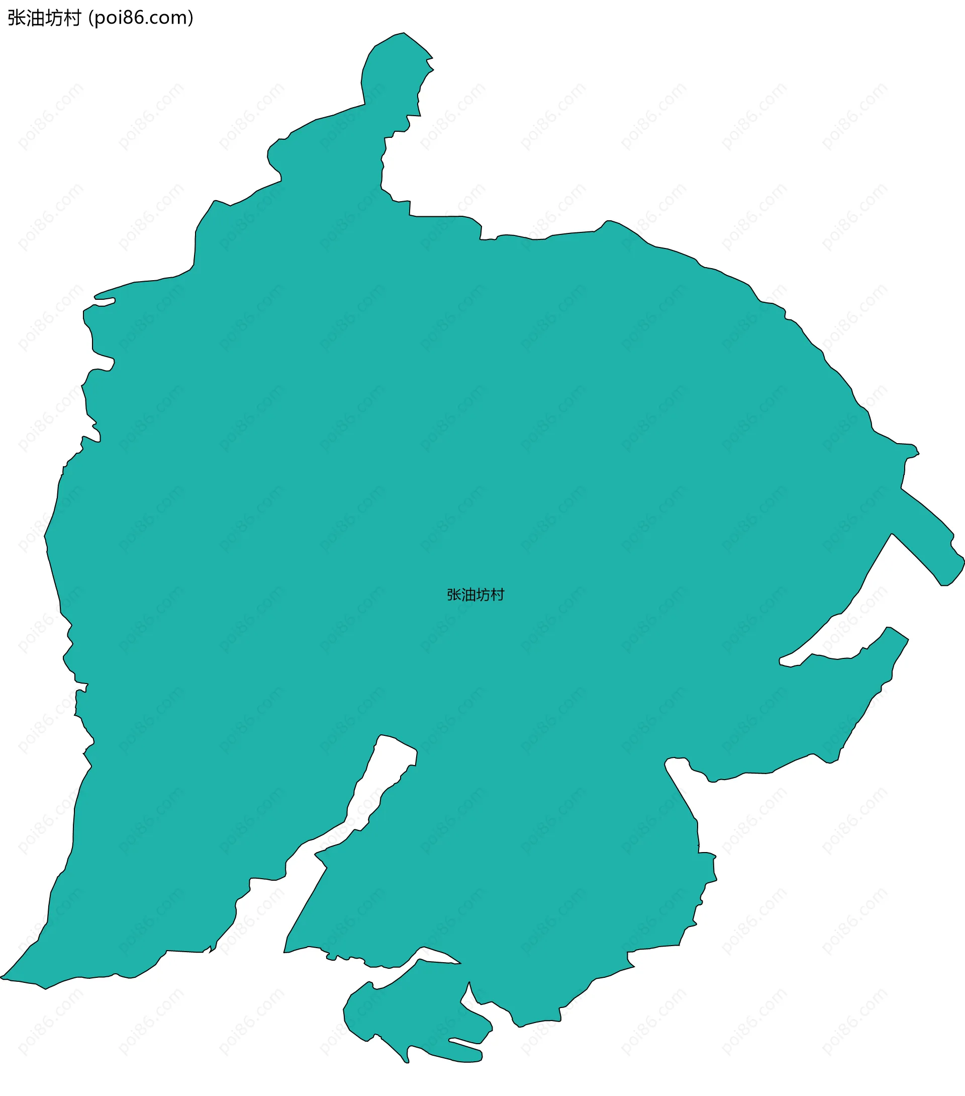 张油坊村边界地图