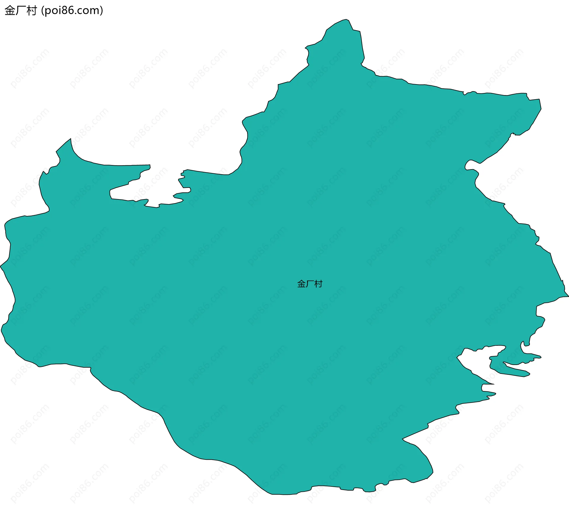 金厂村边界地图