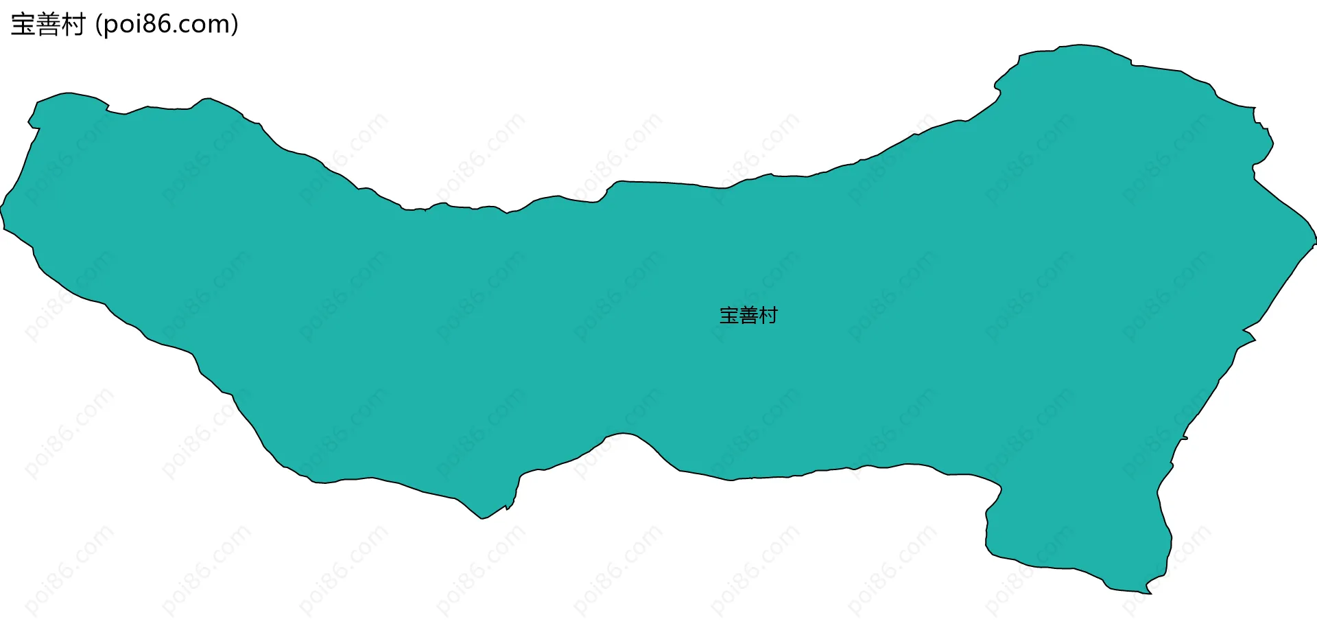 宝善村边界地图